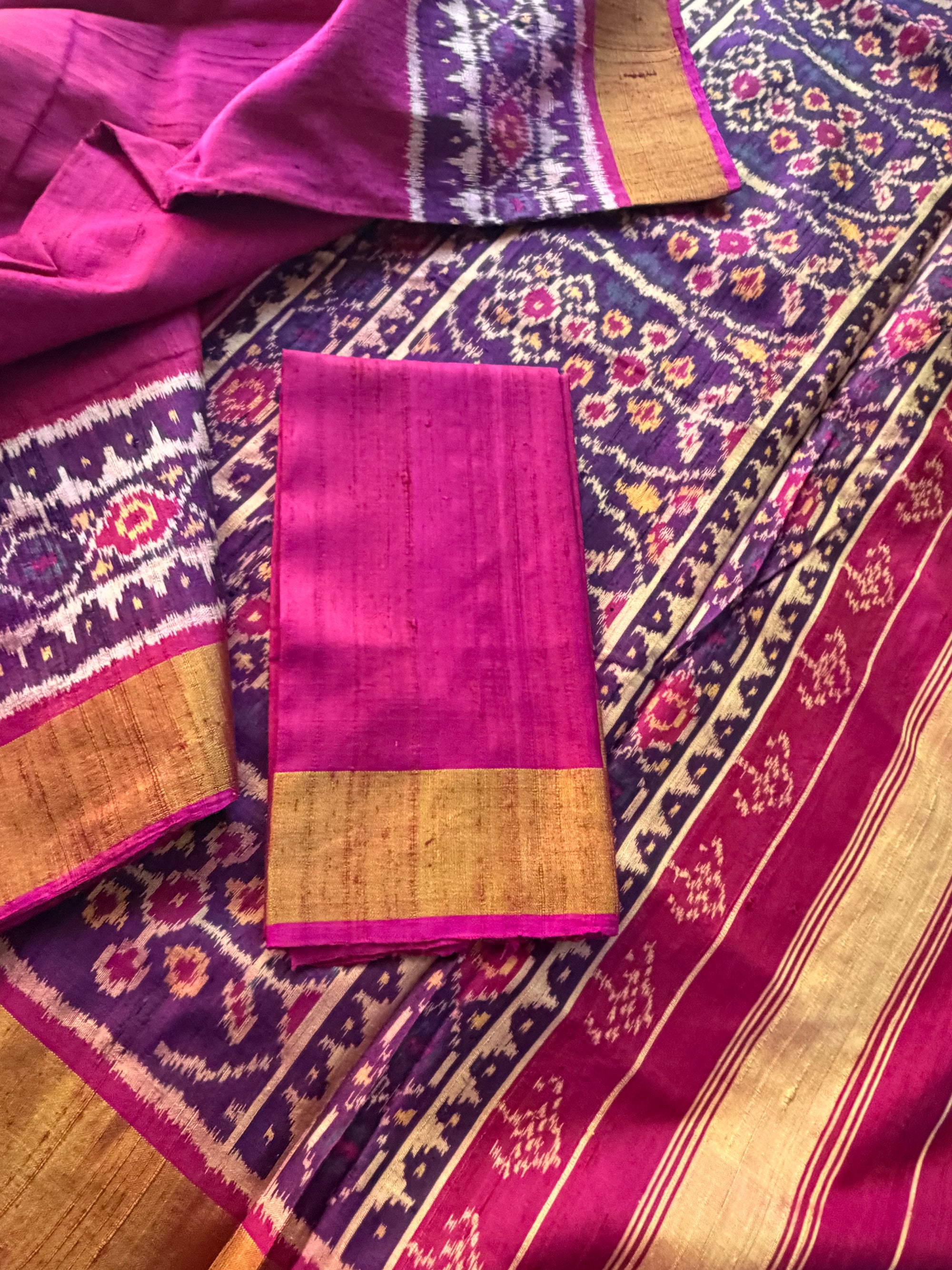 Patola Ikat Raw Silk