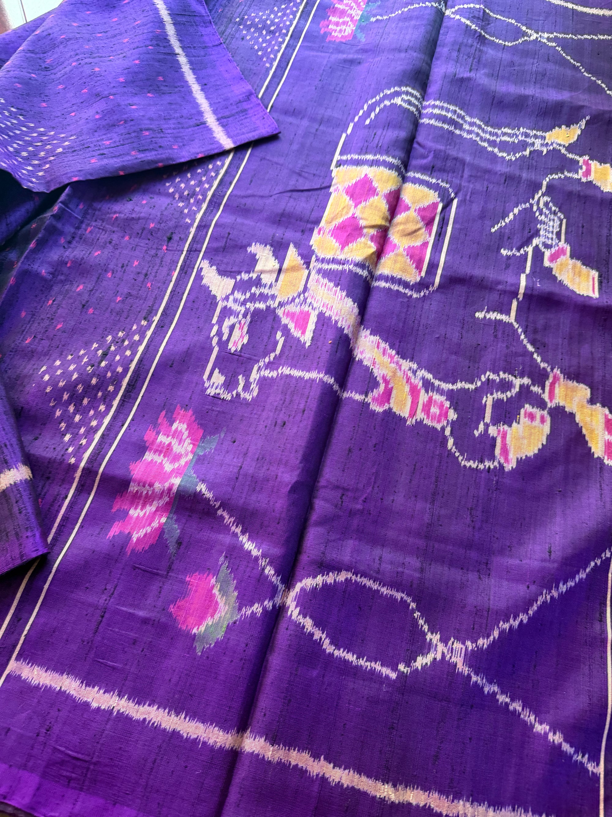 Patola Ikat Raw Silk