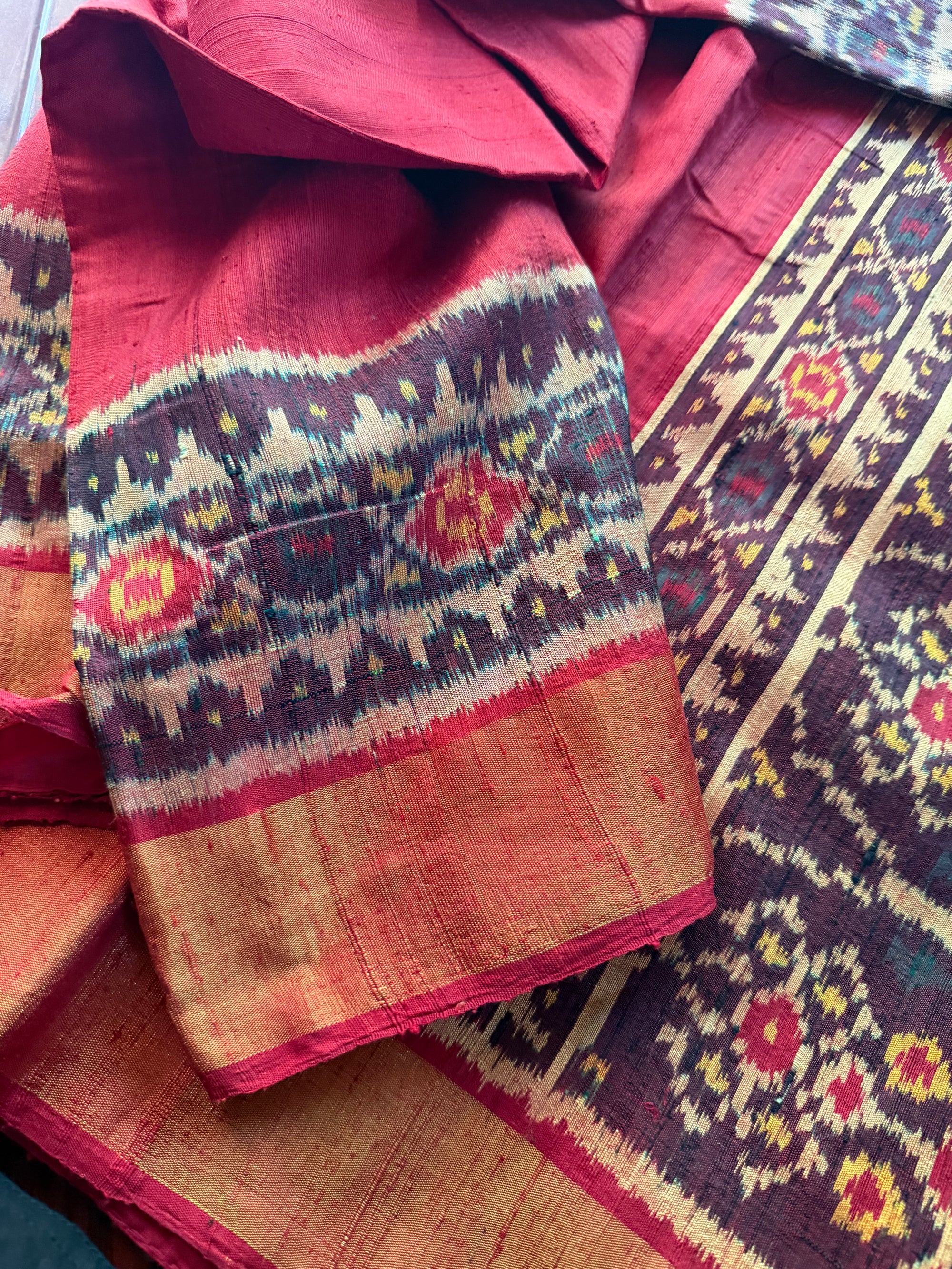Patola Ikat Raw Silk