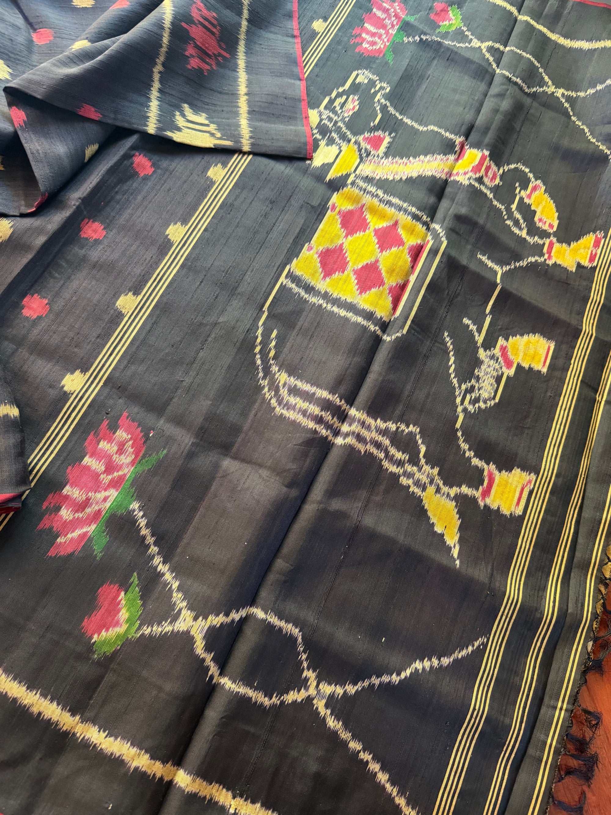 Patola Ikat Raw Silk