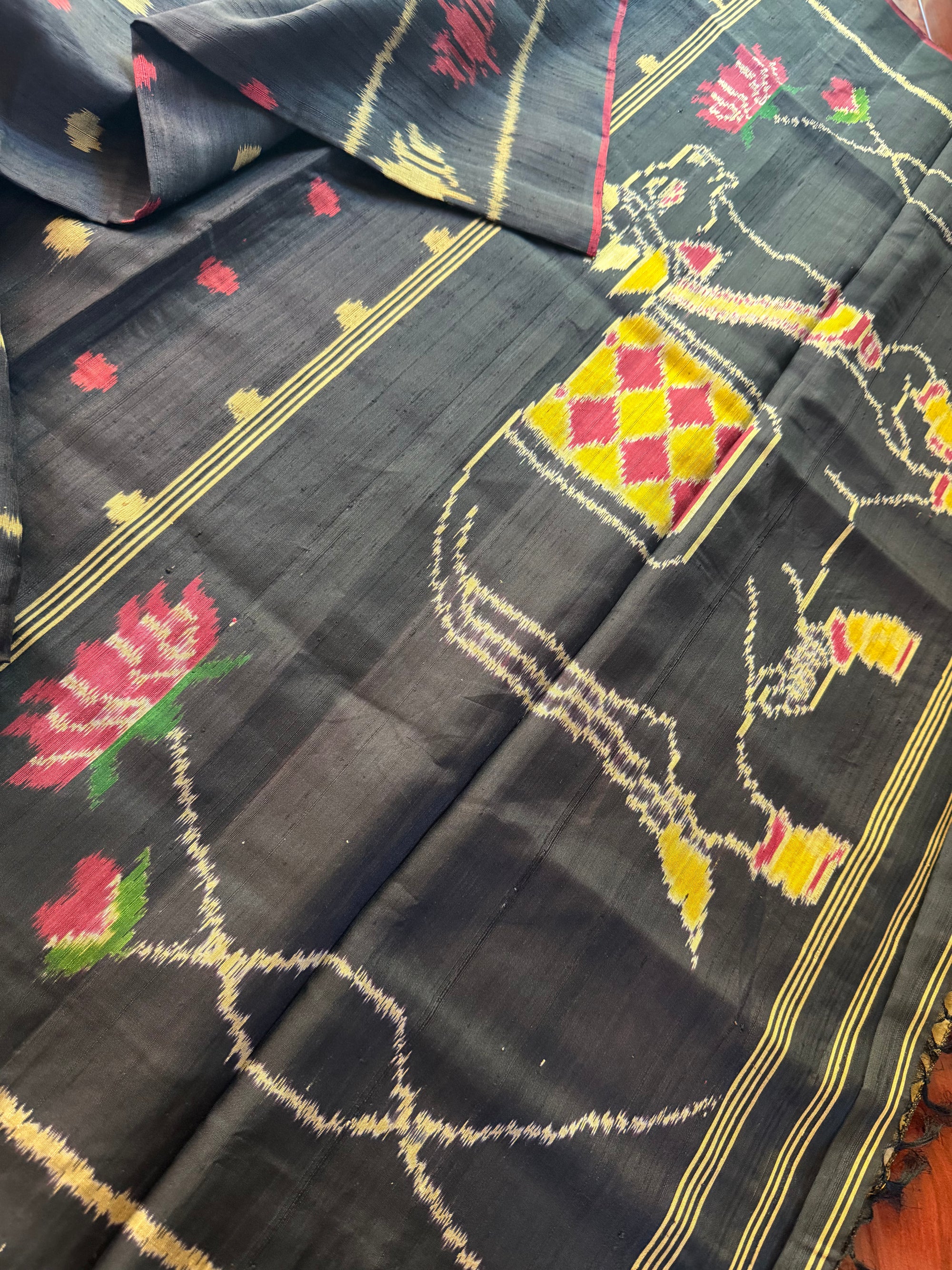 Patola Ikat Raw Silk