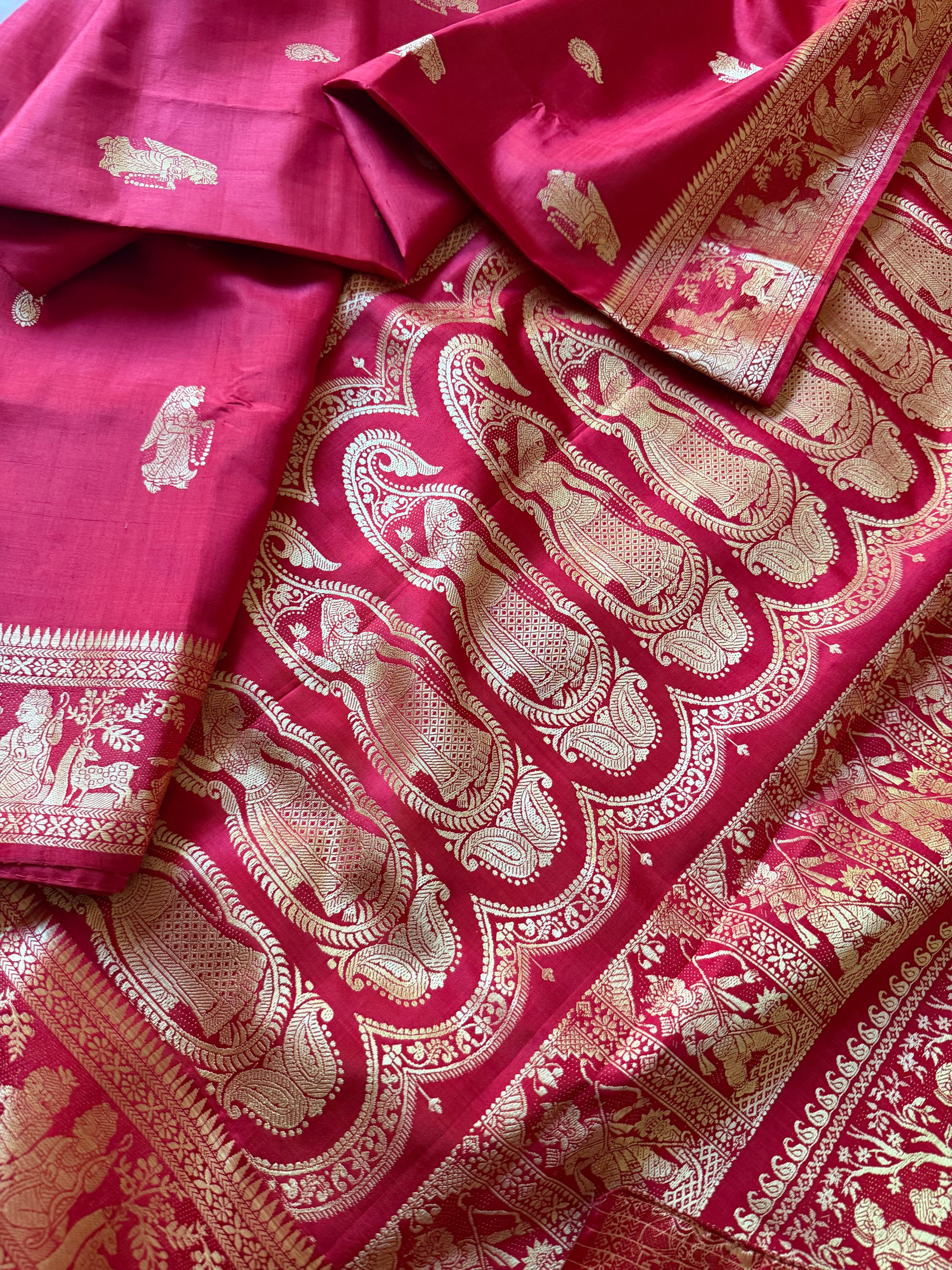 Baluchari Silk - Red