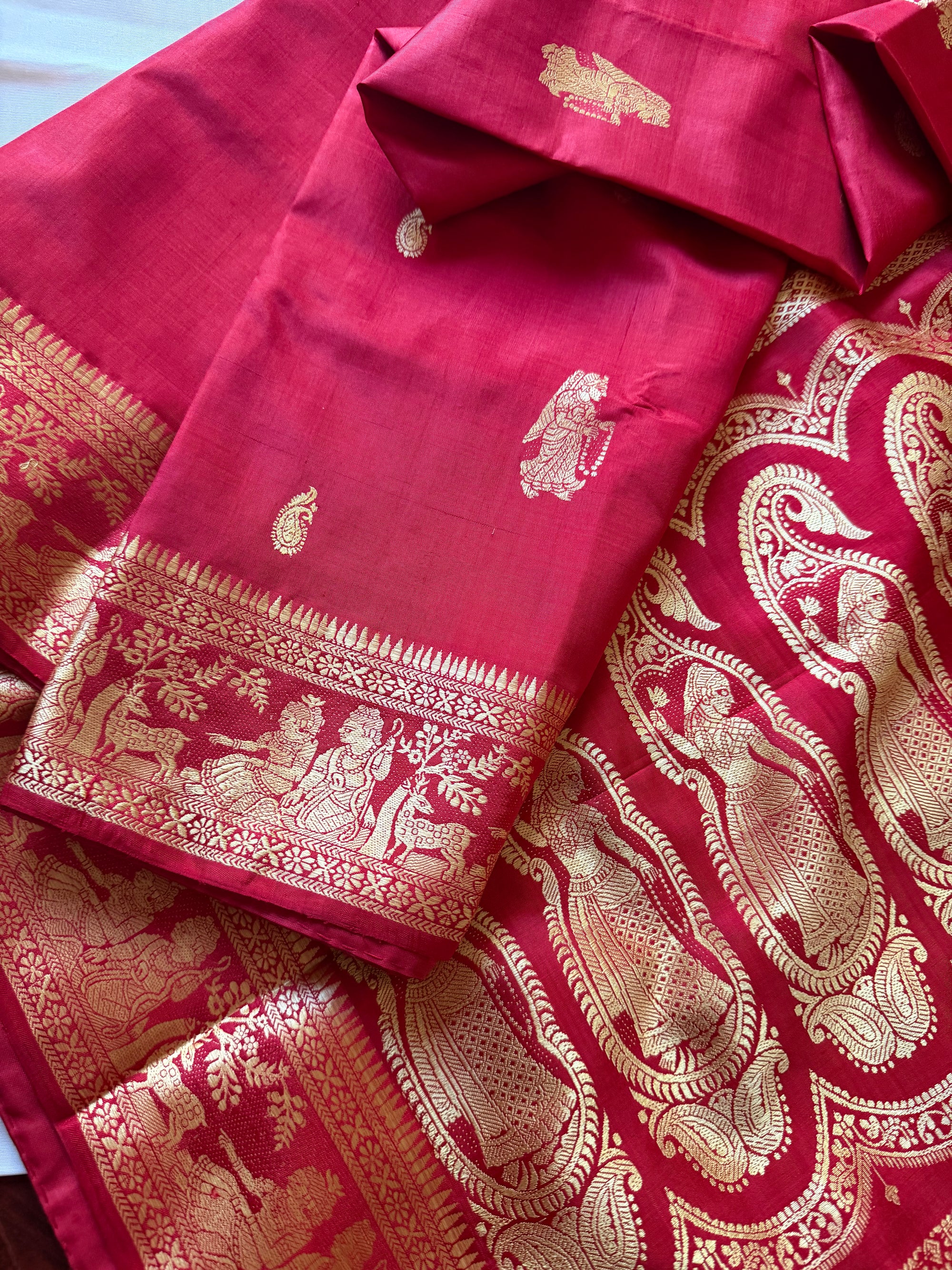 Baluchari Silk - Red