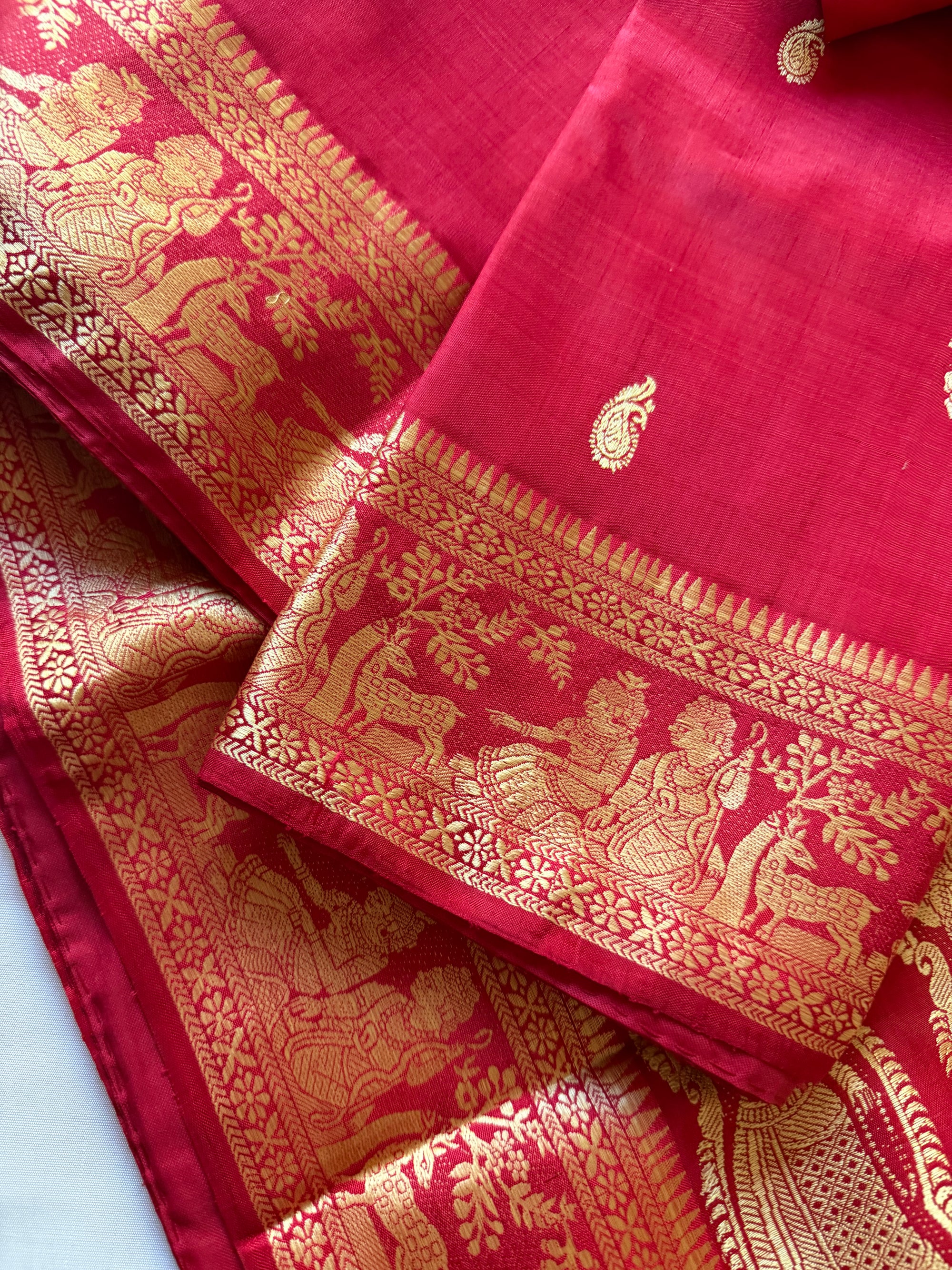 Baluchari Silk - Red