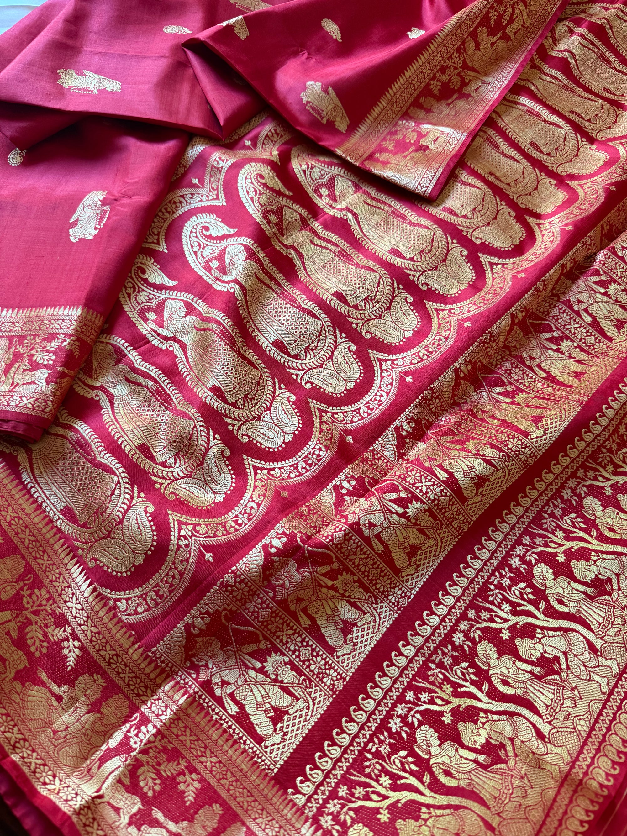 Baluchari Silk - Red