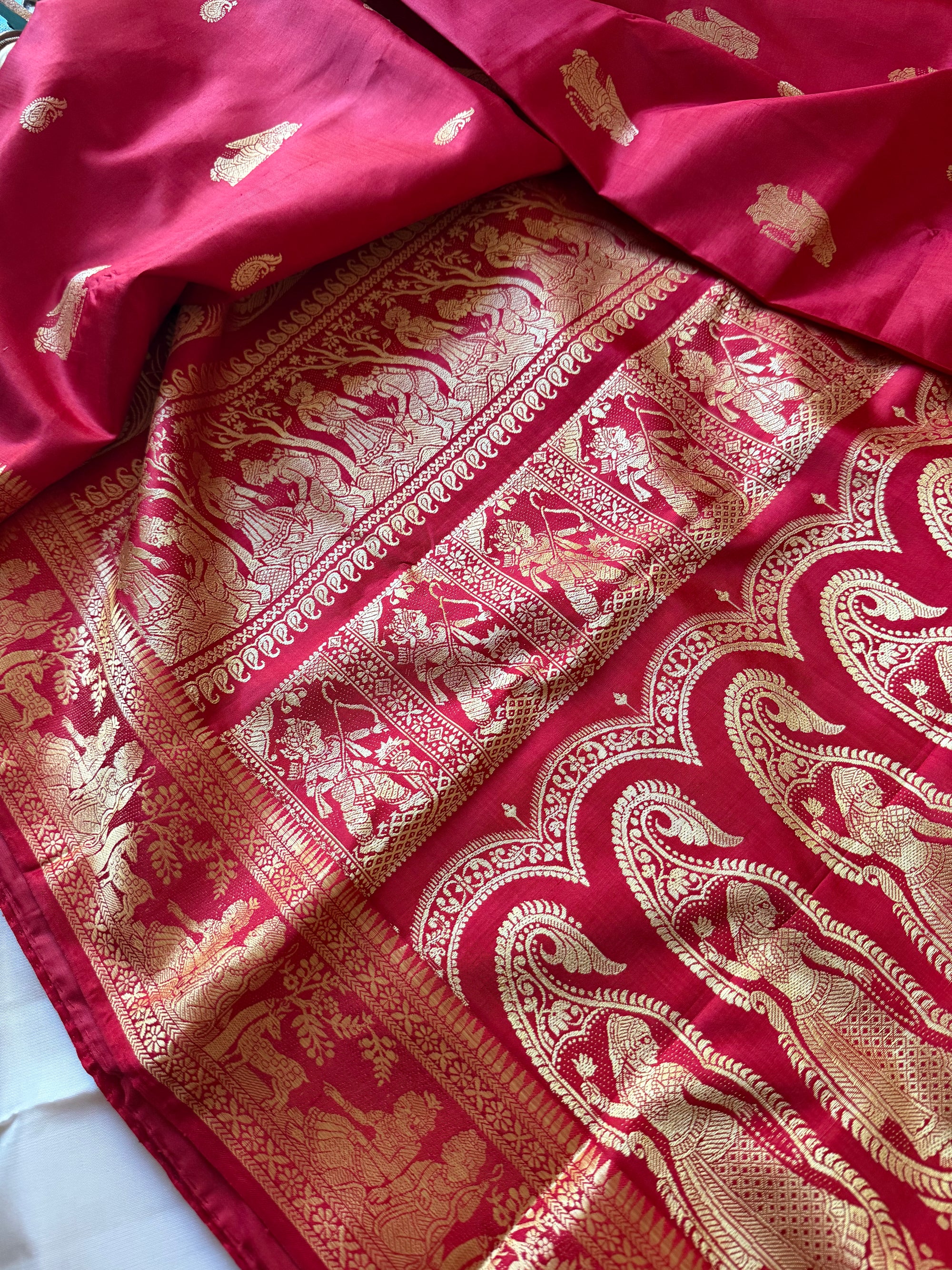 Baluchari Silk - Red