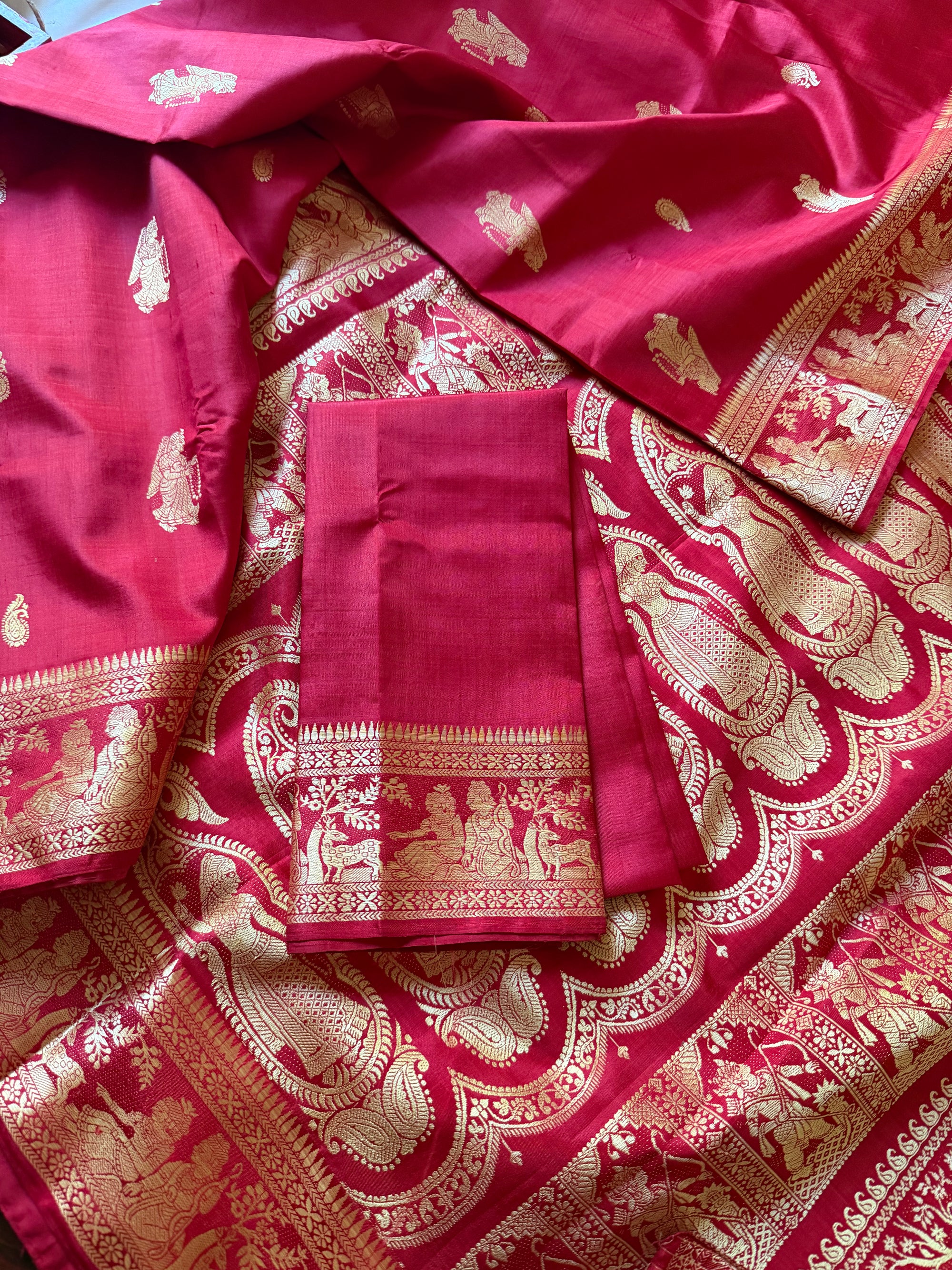 Baluchari Silk - Red