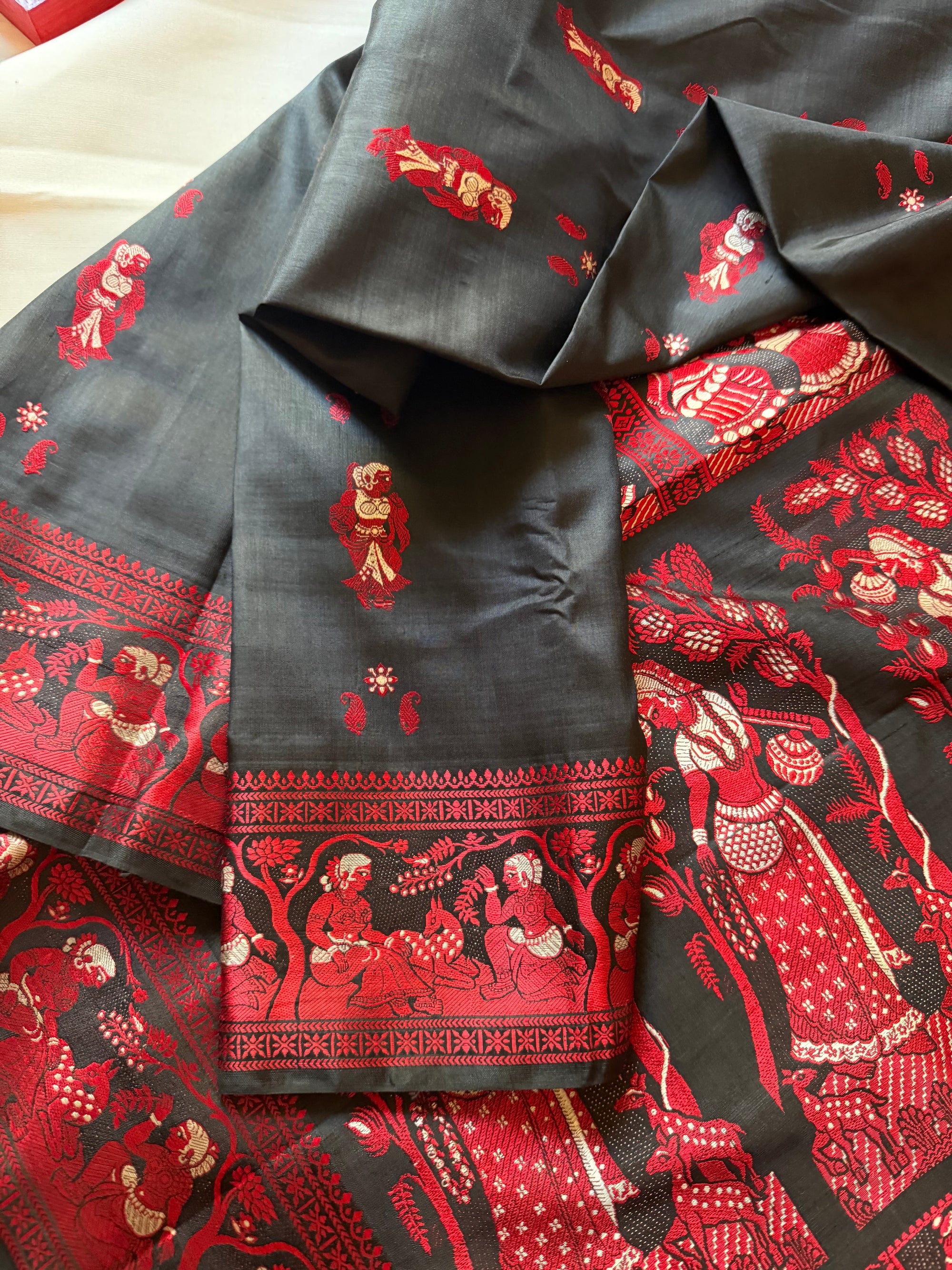 Baluchari Silk - Black