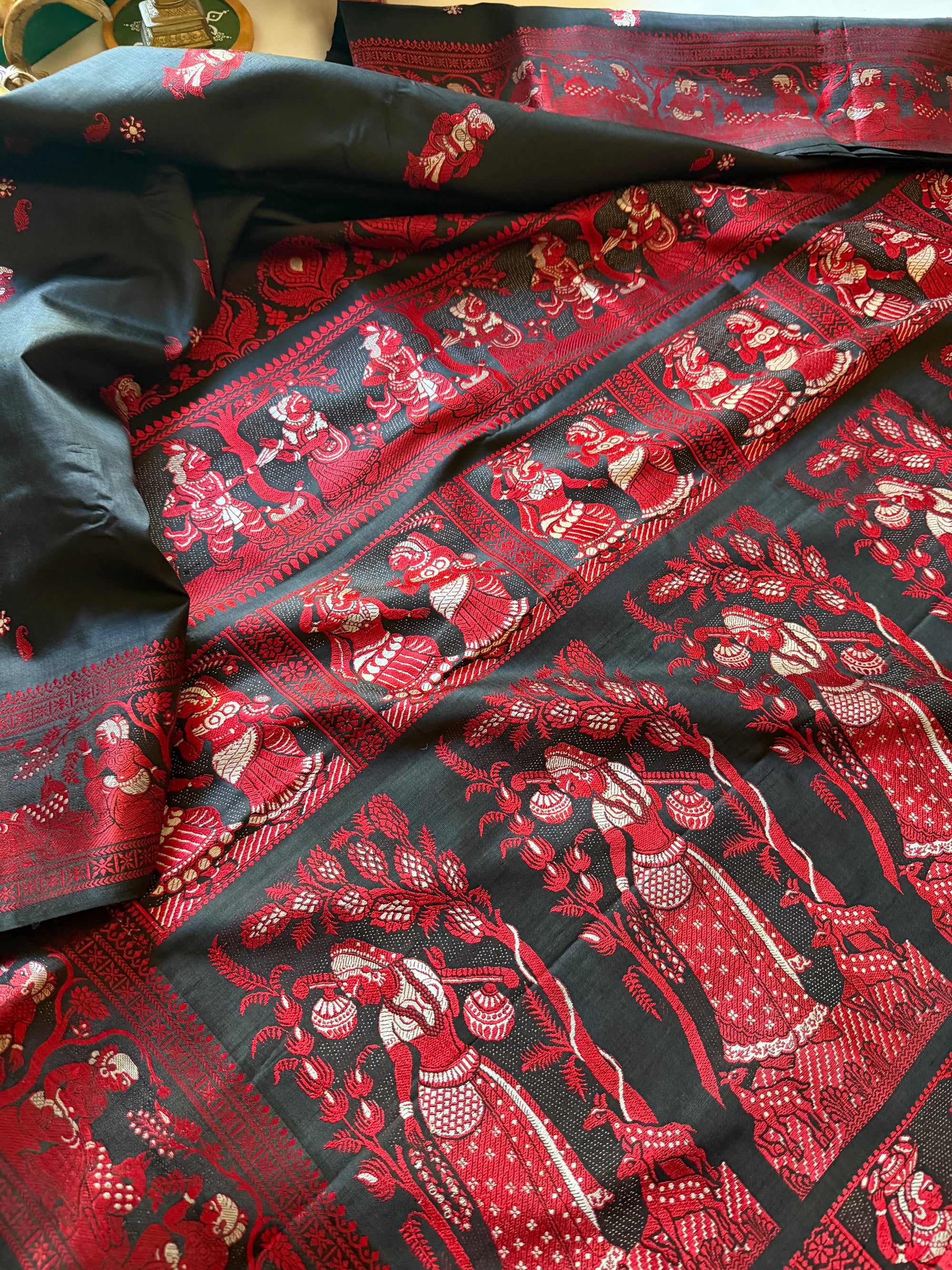 Baluchari Silk - Black