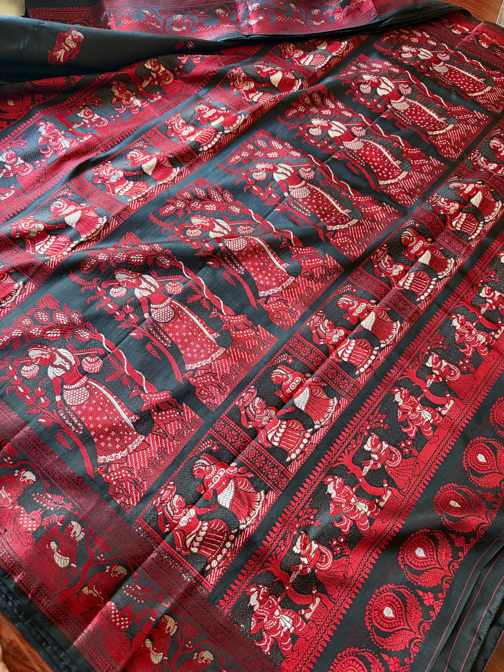 Baluchari Silk - Black