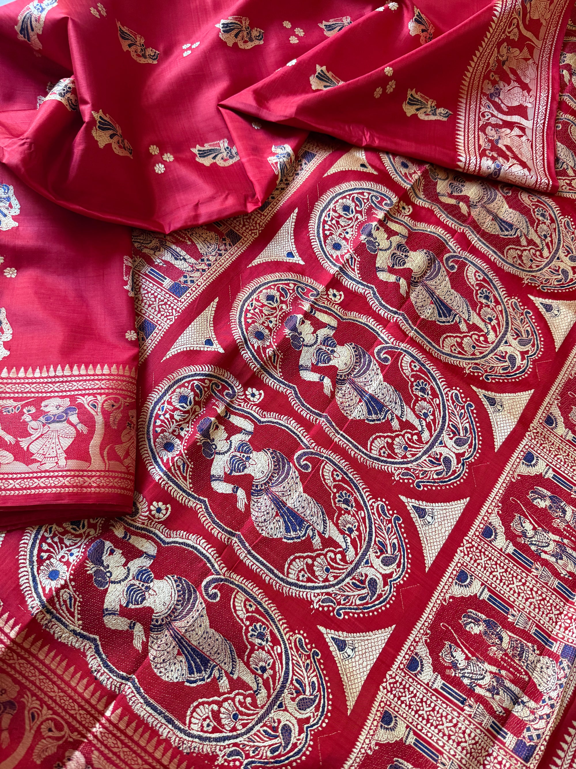 Baluchari Silk - Red