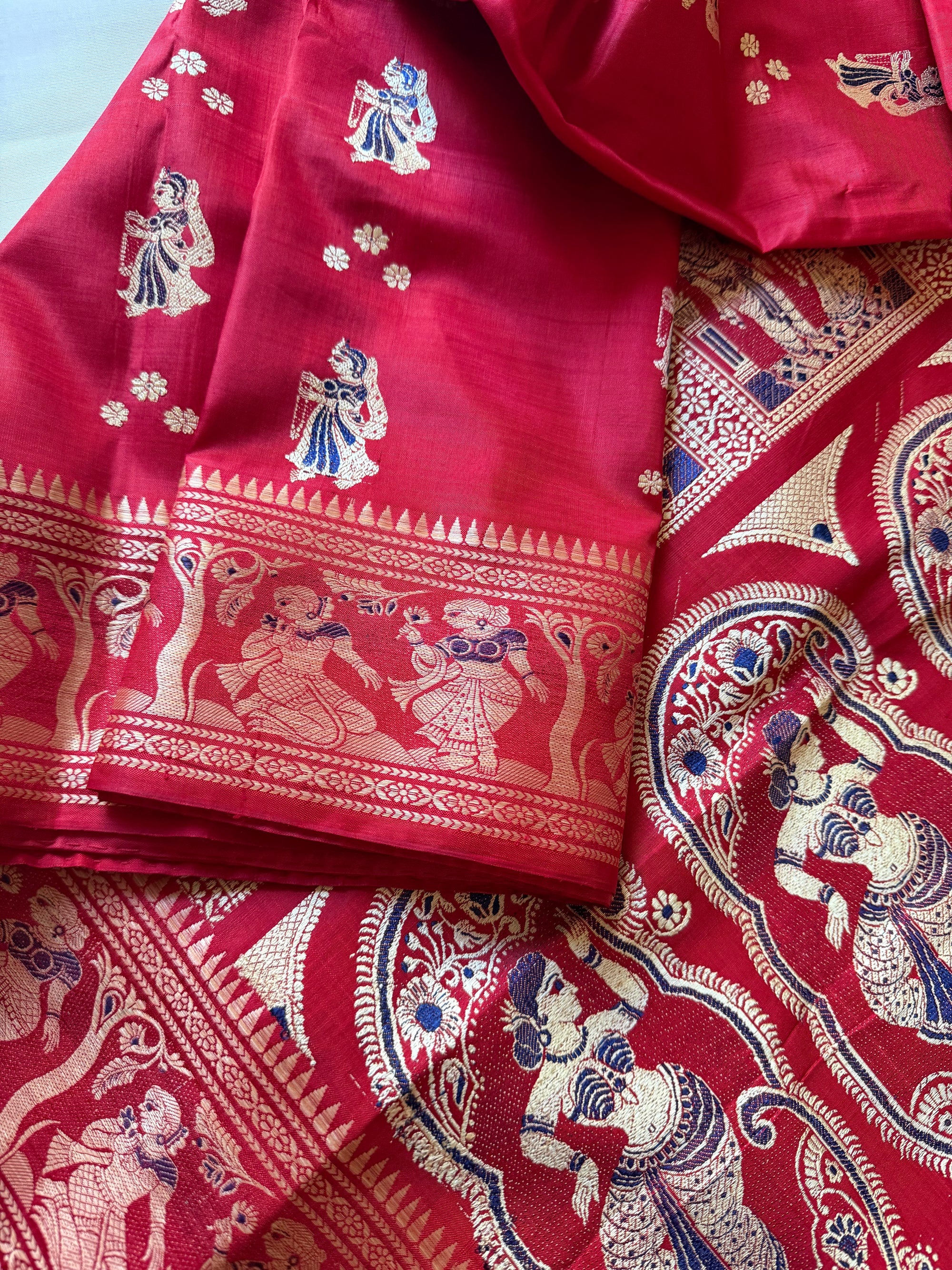 Baluchari Silk - Red