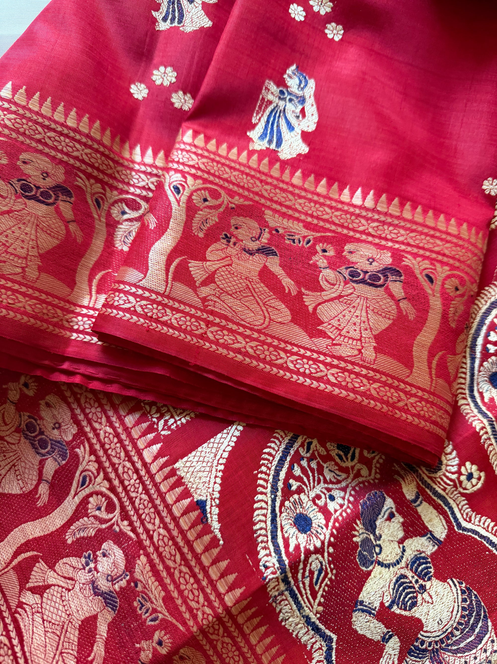 Baluchari Silk - Red