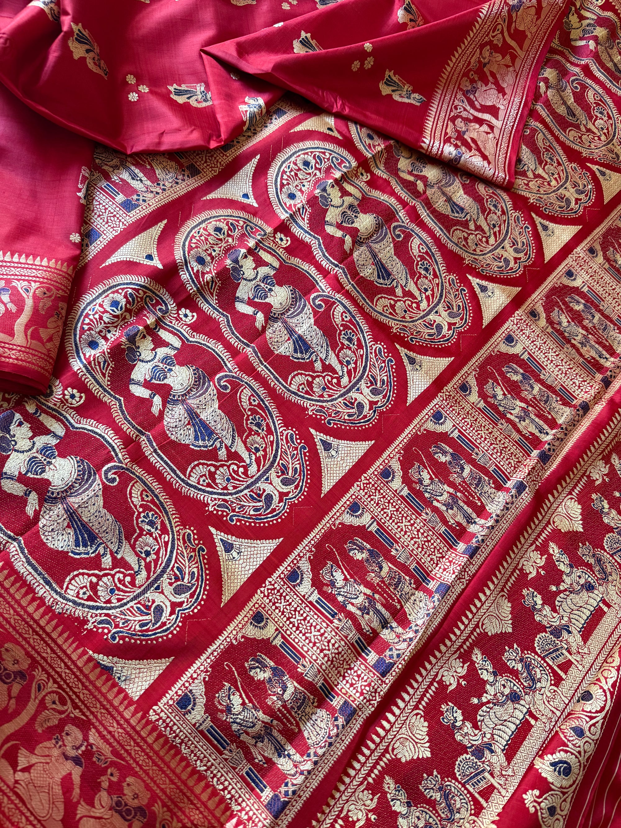 Baluchari Silk - Red