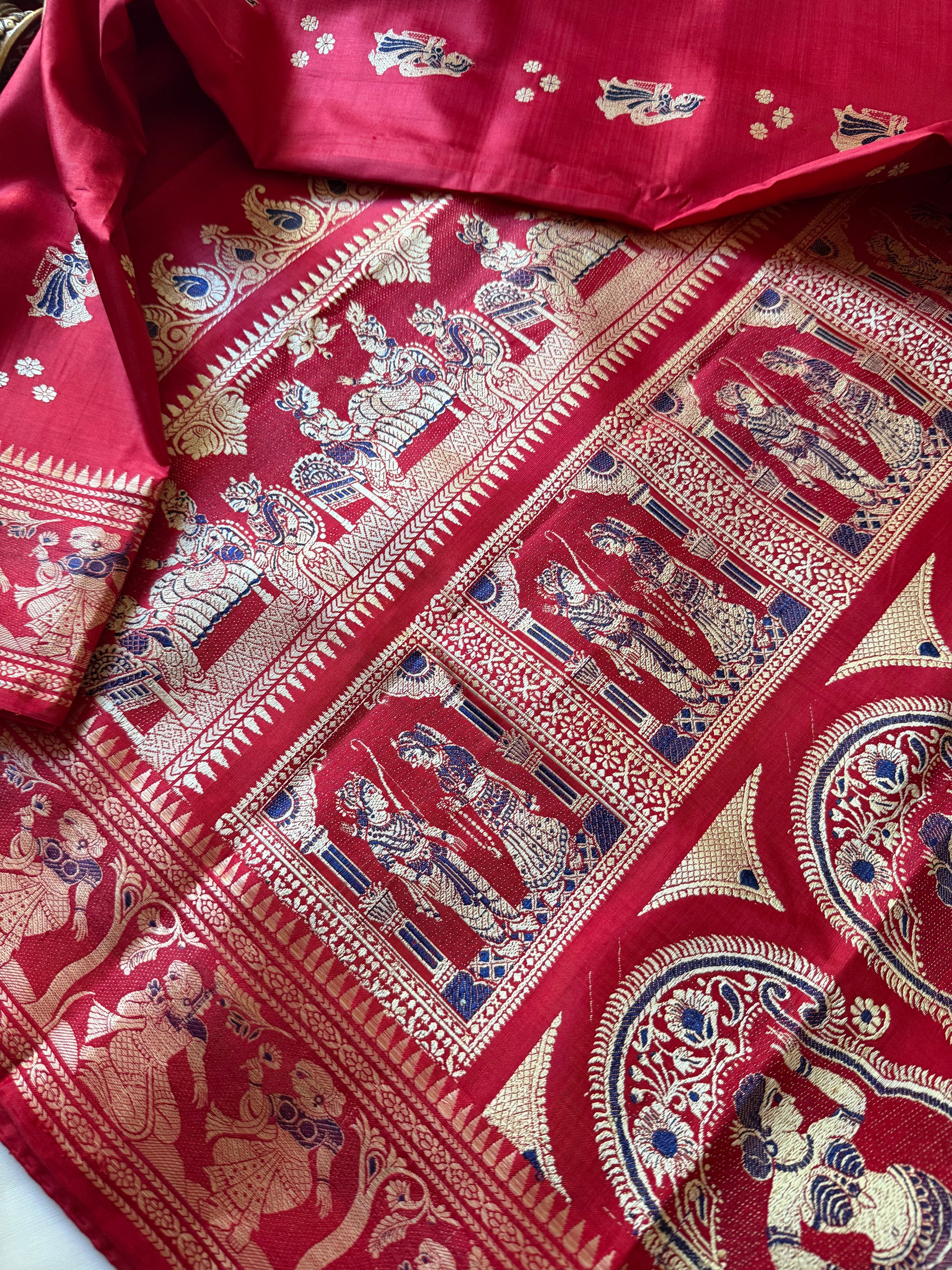 Baluchari Silk - Red
