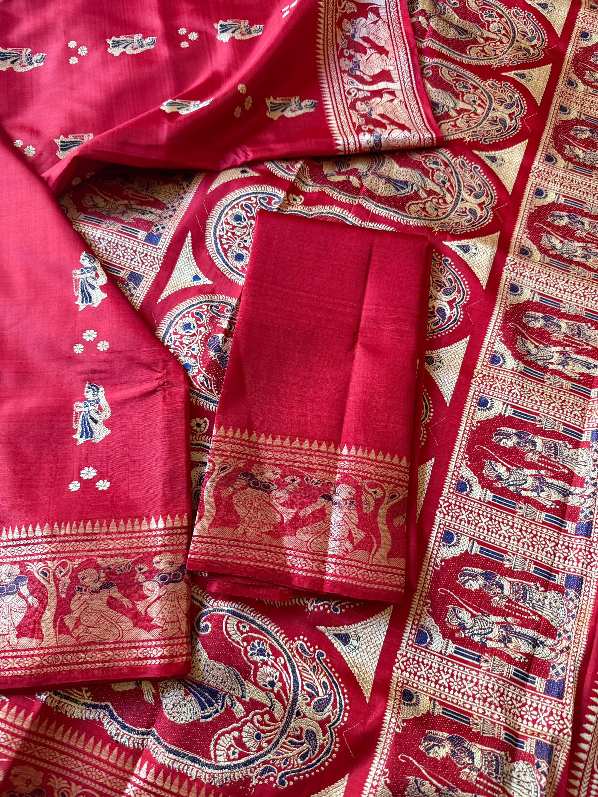 Baluchari Silk - Red