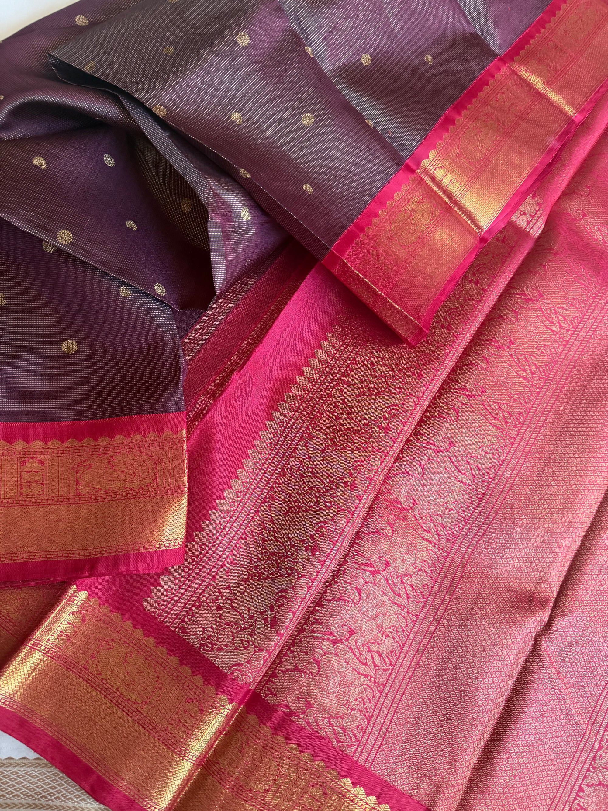 PARAMPARA Heritage Kanjivarams : Vairaoosi in Korvai
