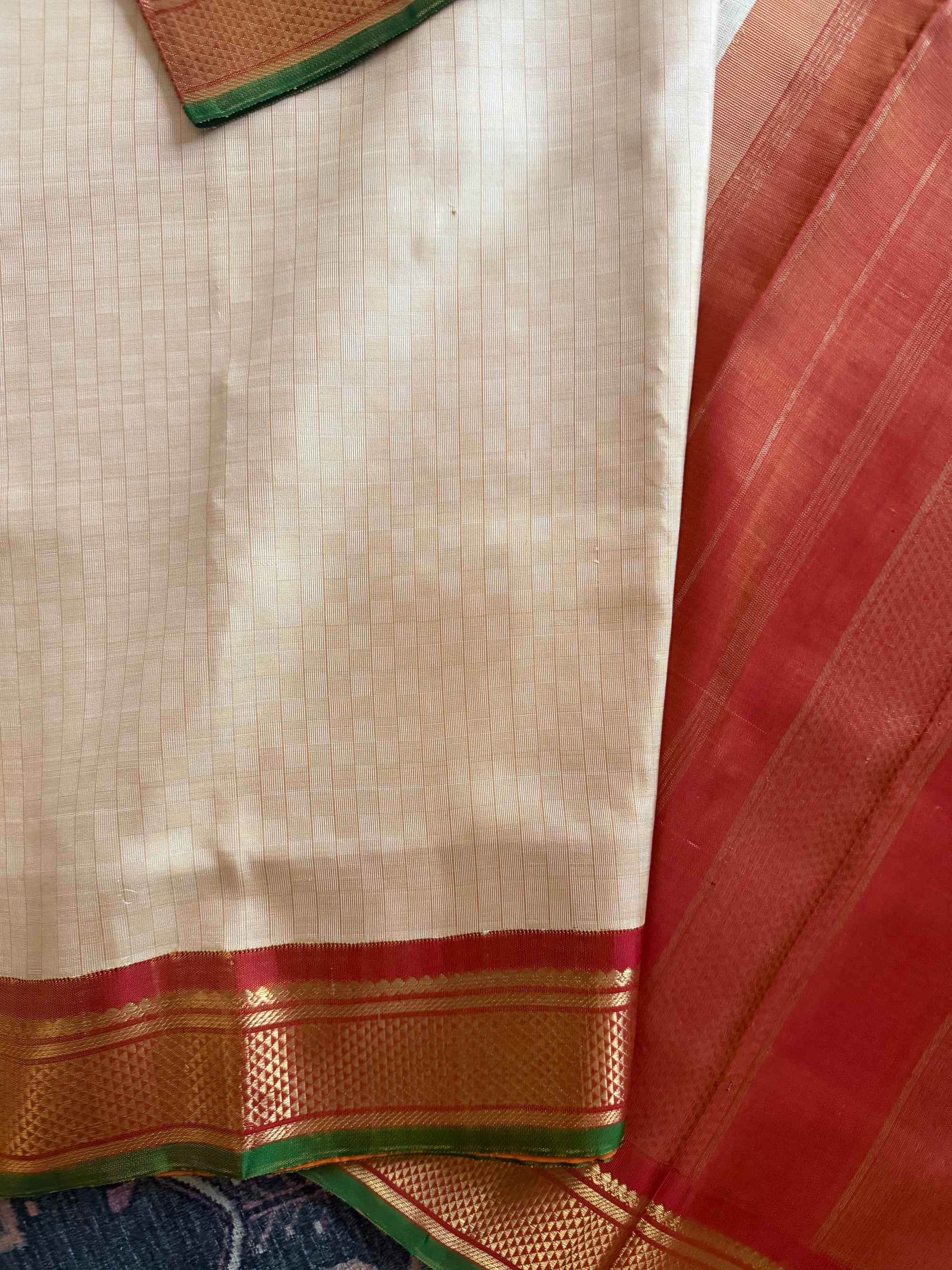 Korvai Kanjivaram  - Vintage Recreation Saree 