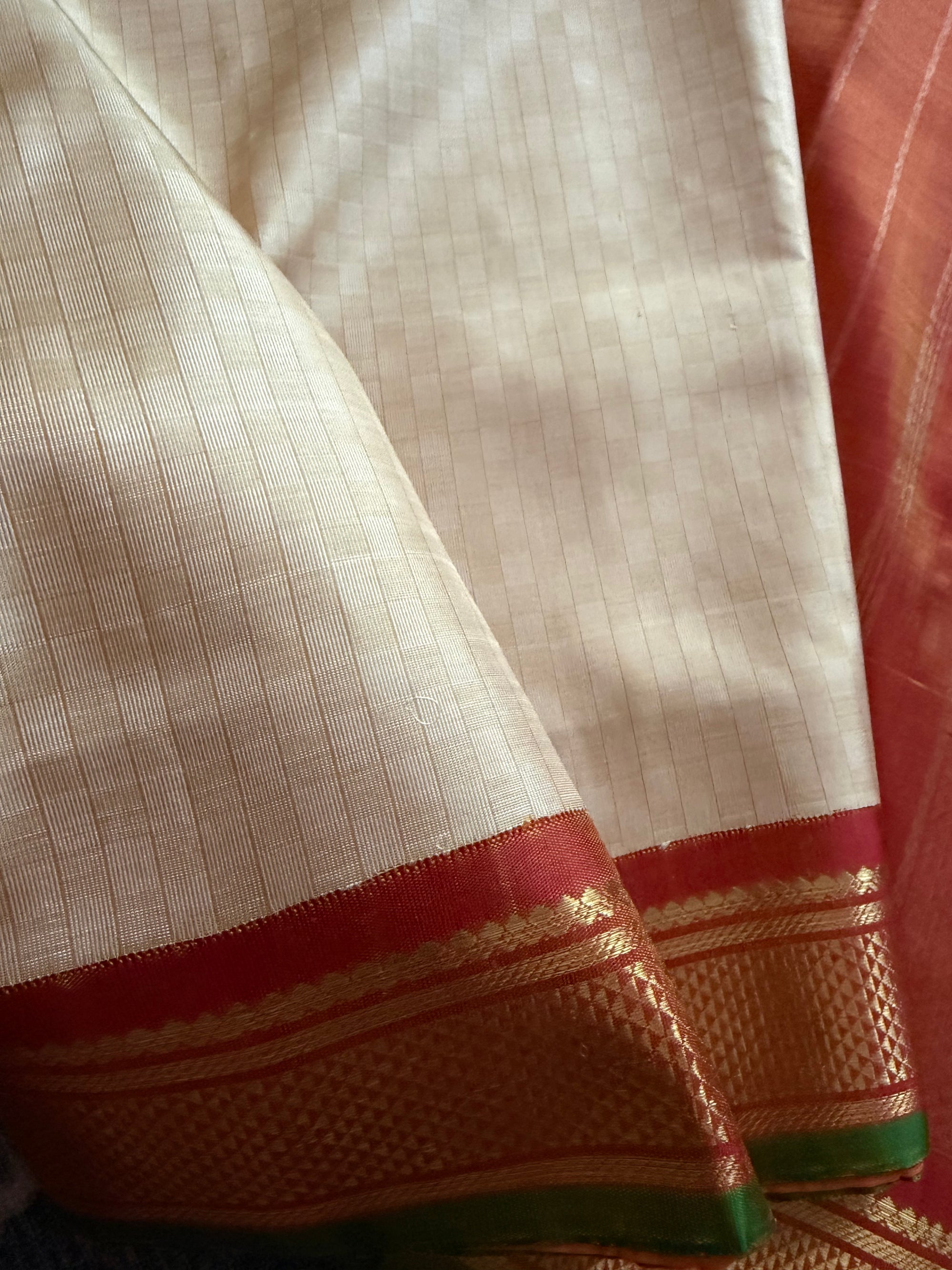 Korvai Kanjivaram  - Vintage Recreation Saree 