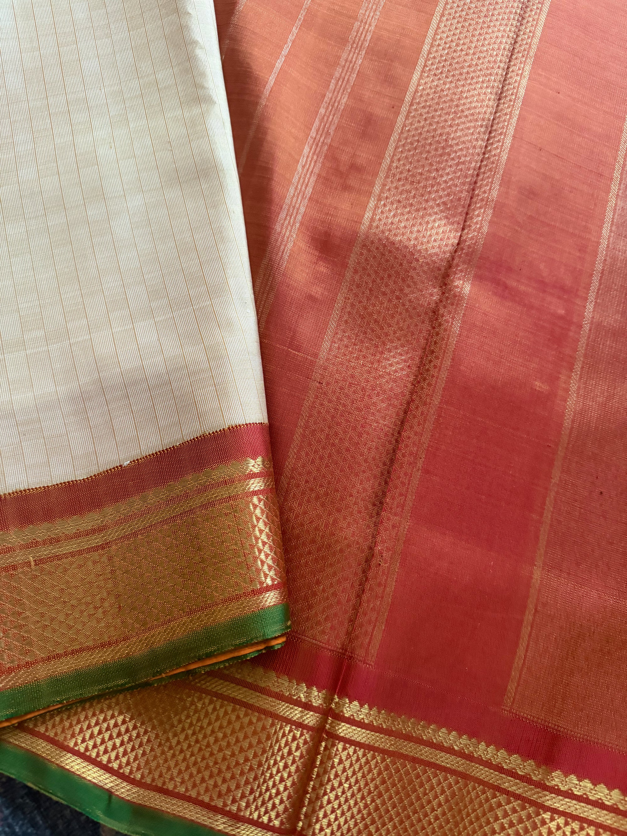 Korvai Kanjivaram  - Vintage Recreation Saree 