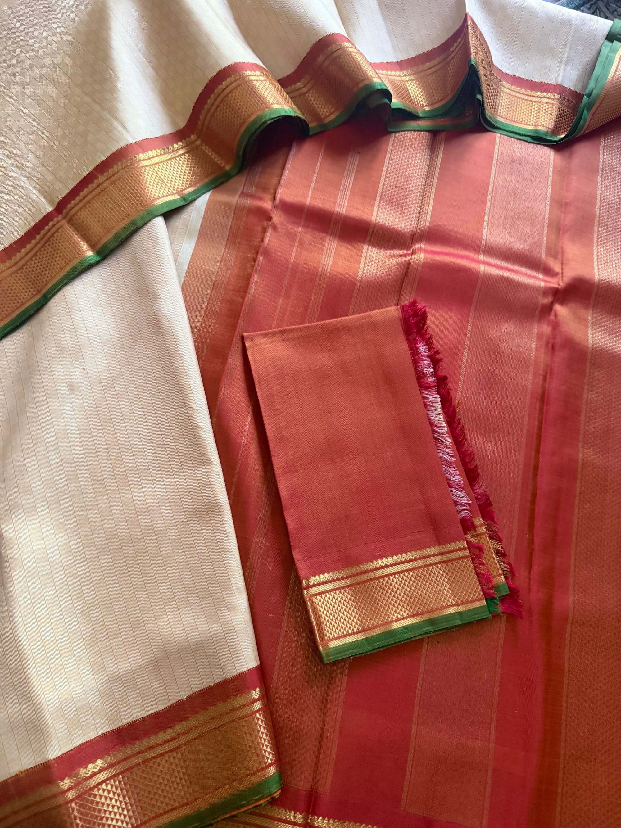 Korvai Kanjivaram  - Vintage Recreation Saree 