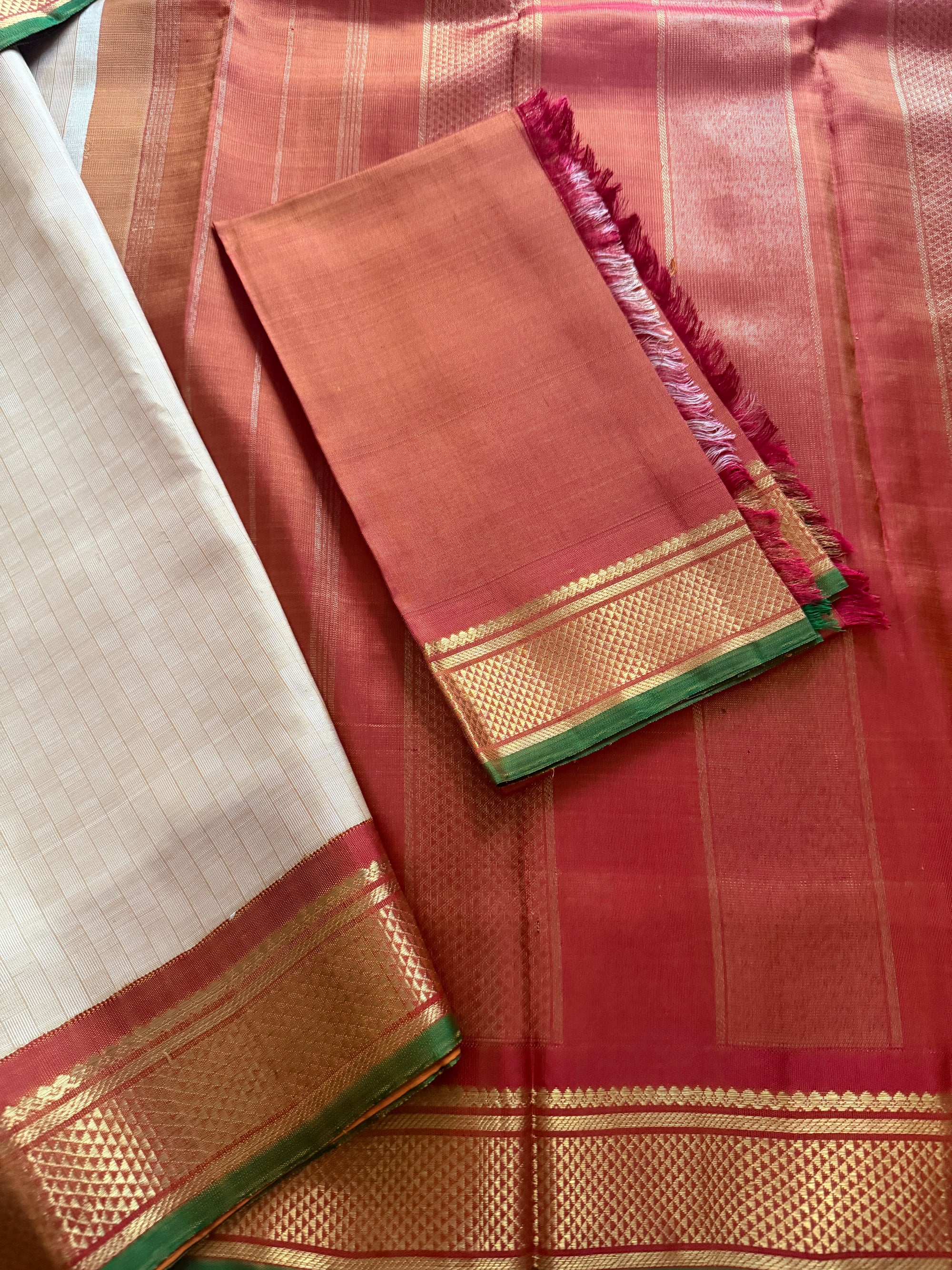 Korvai Kanjivaram  - Vintage Recreation Saree 