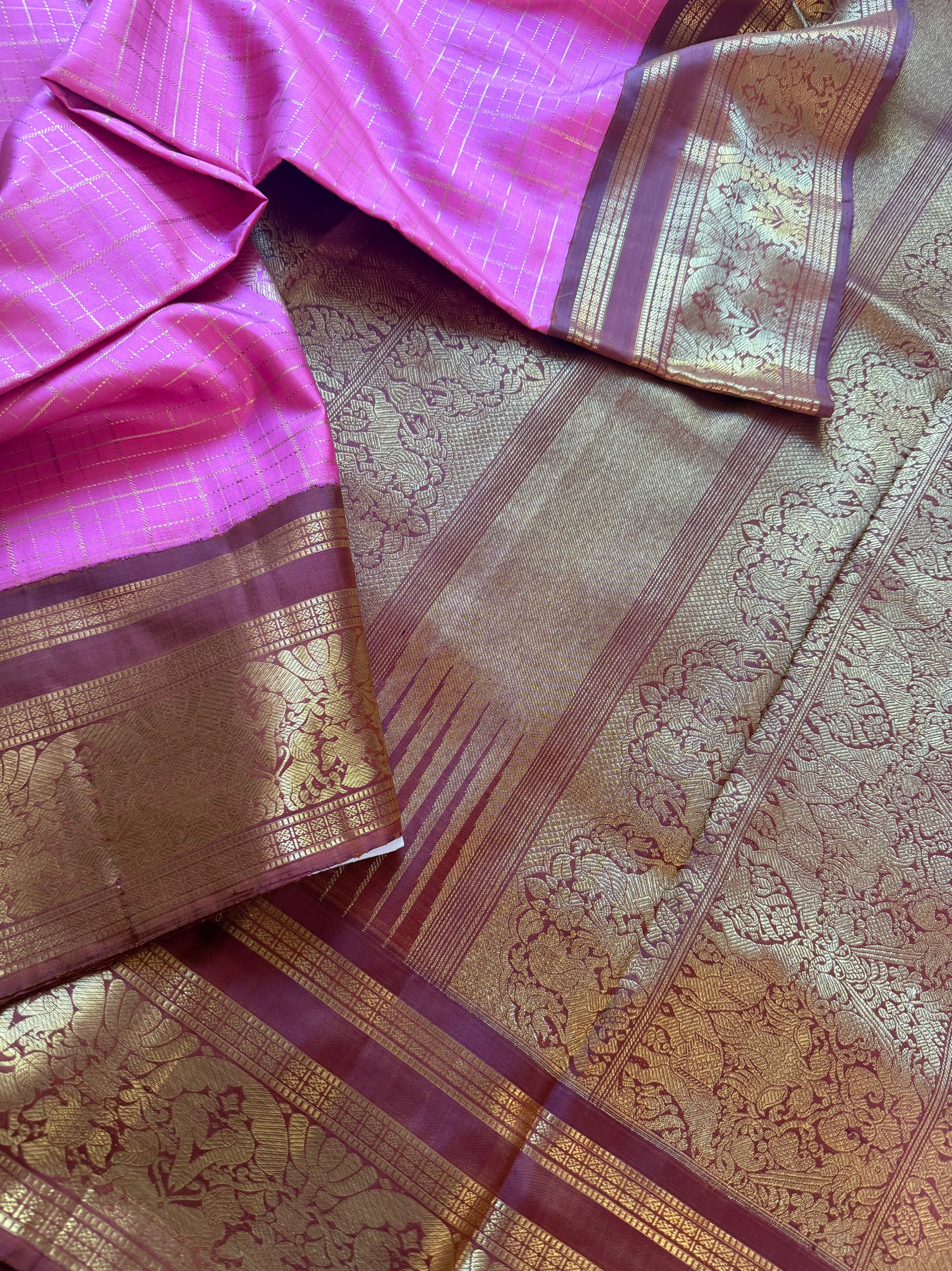 MYTHILI:  Master Weaver Woven Korvai Kanjivaram