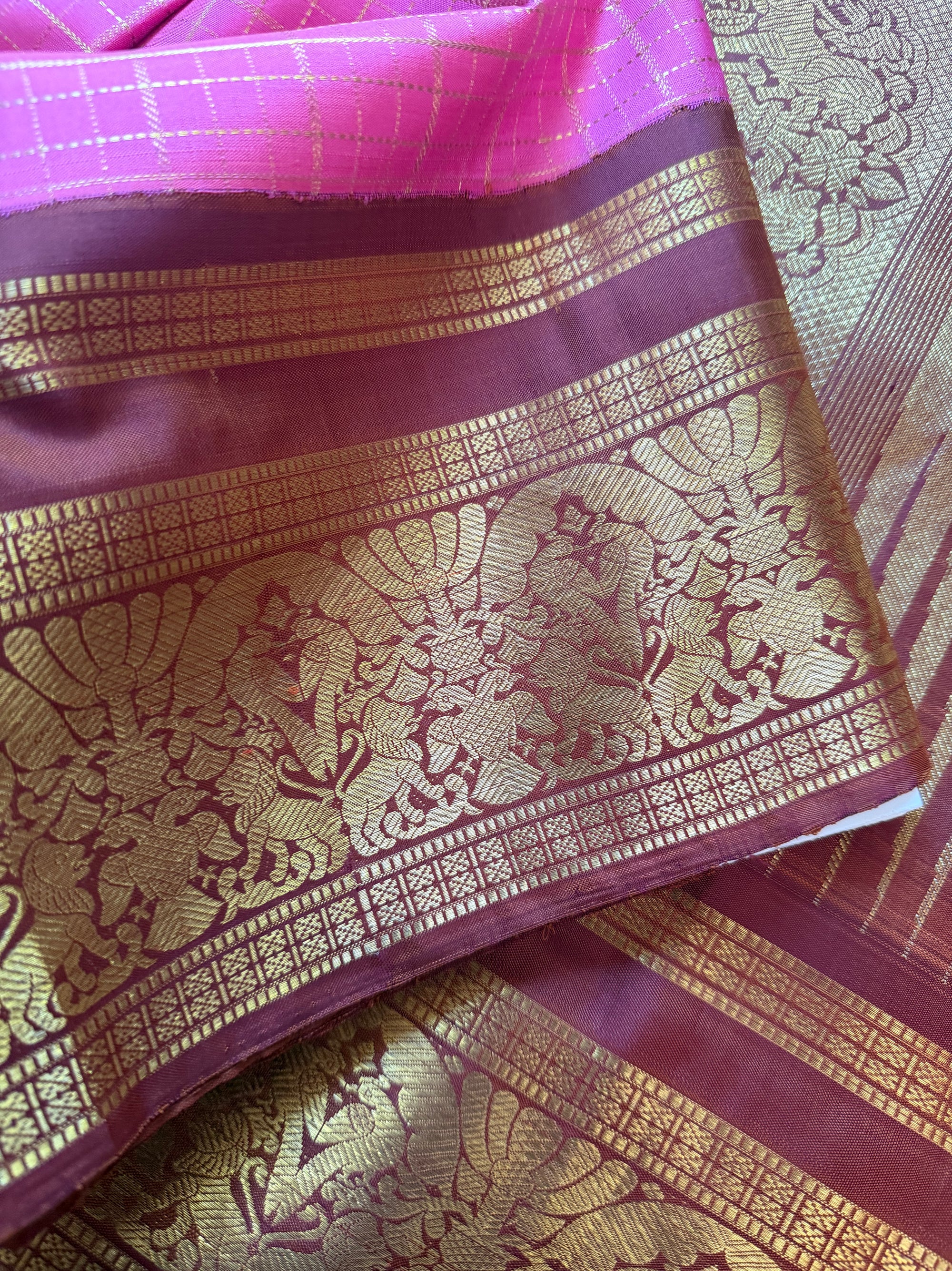 MYTHILI:  Master Weaver Woven Korvai Kanjivaram