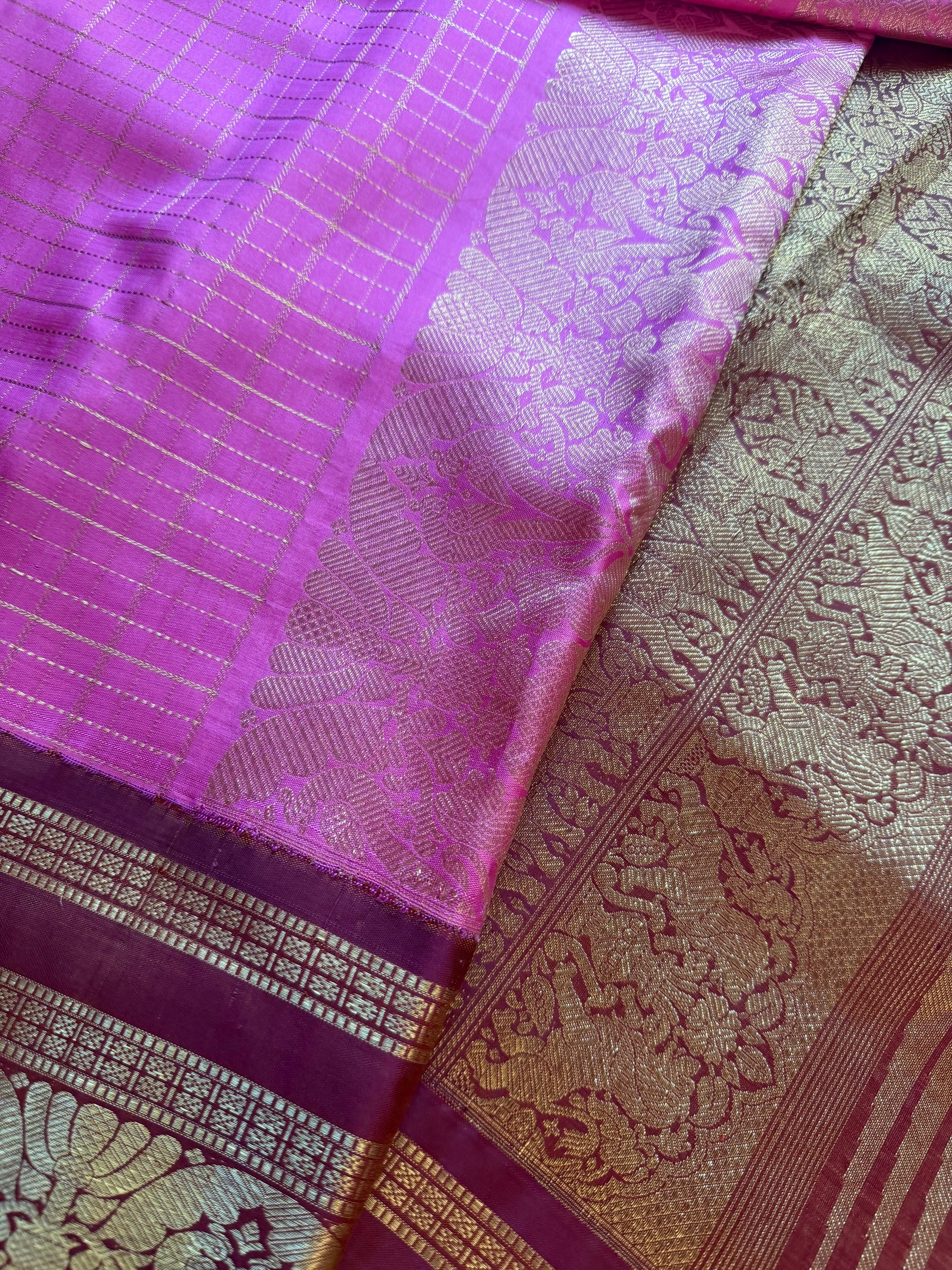 MYTHILI:  Master Weaver Woven Korvai Kanjivaram