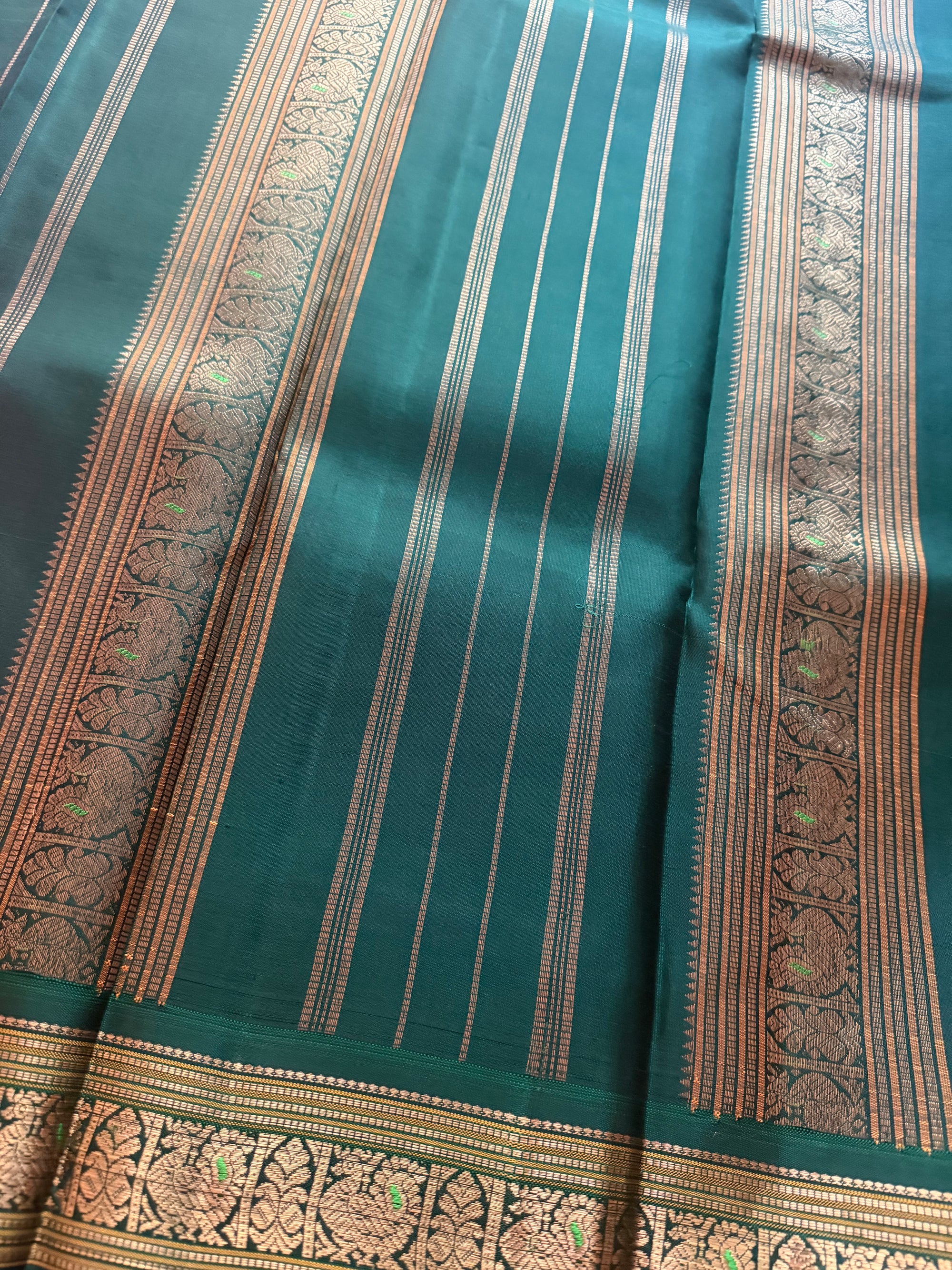 MYTHILI:  Vintage Inspired Korvai Kanjivaram (Lotus pink)
