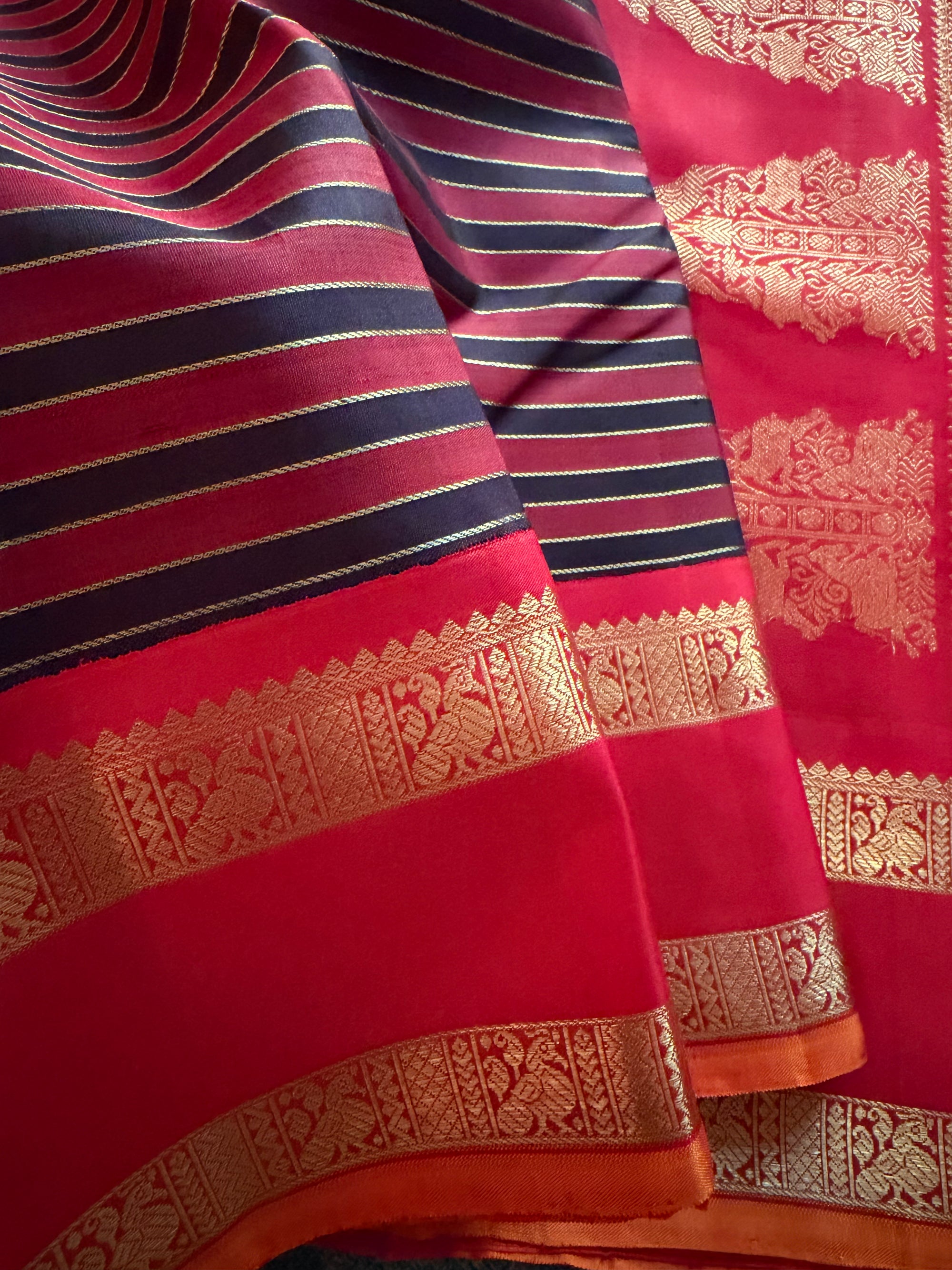MYTHILI:  Vintage Inspired Veldhari Kanjivaram Silk
