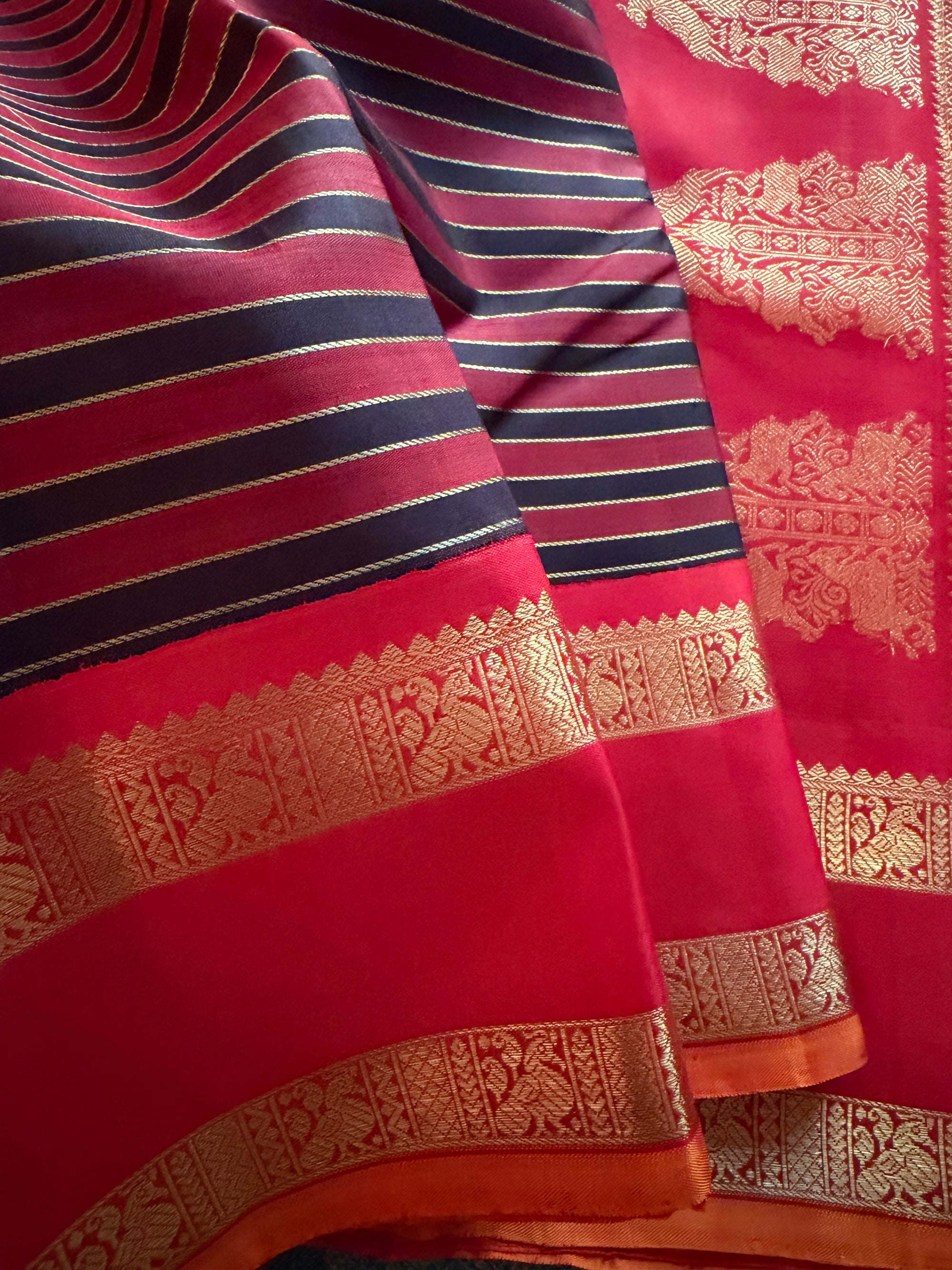 MYTHILI:  Vintage Inspired Veldhari Kanjivaram Silk