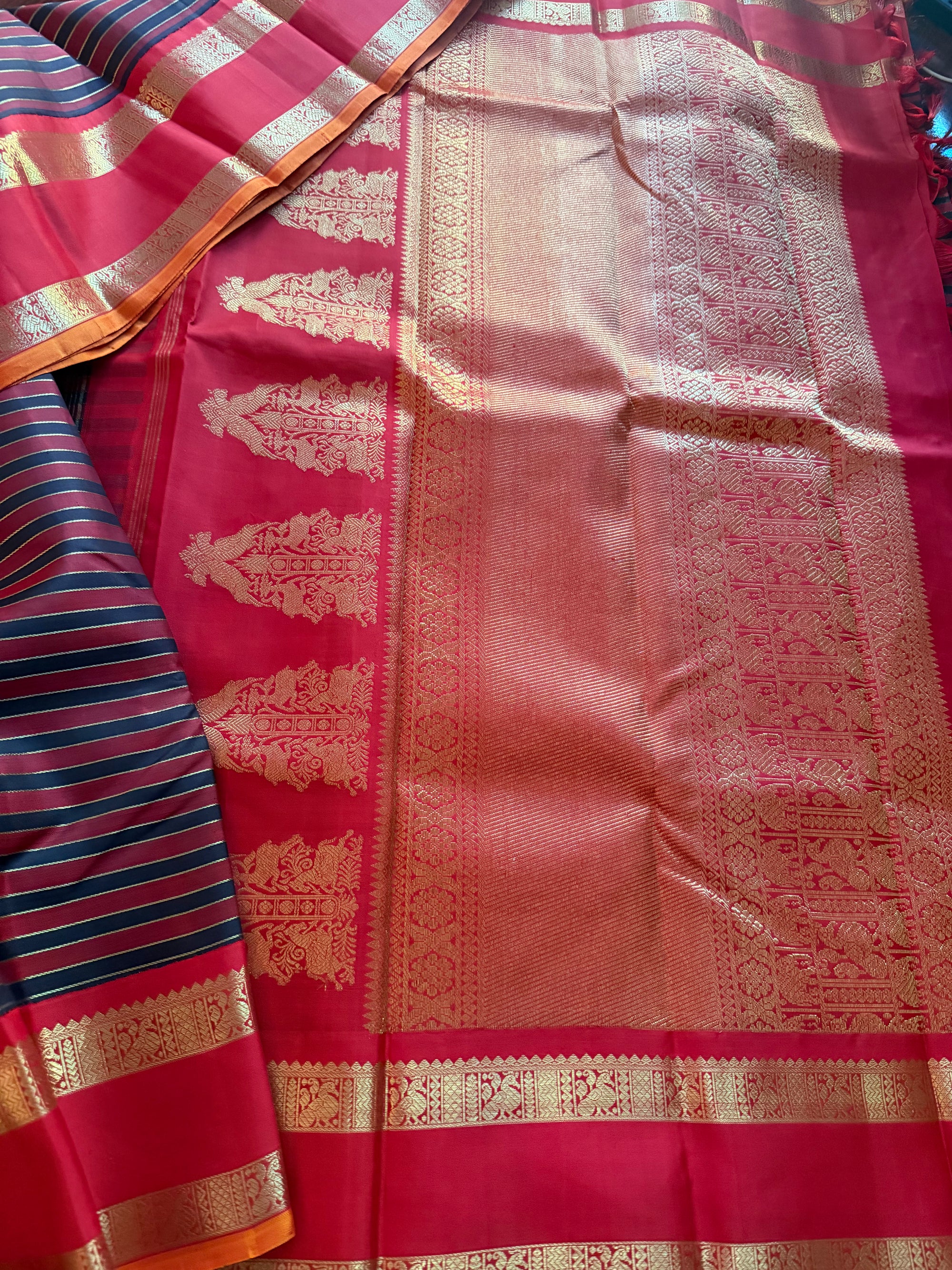 MYTHILI:  Vintage Inspired Veldhari Kanjivaram Silk