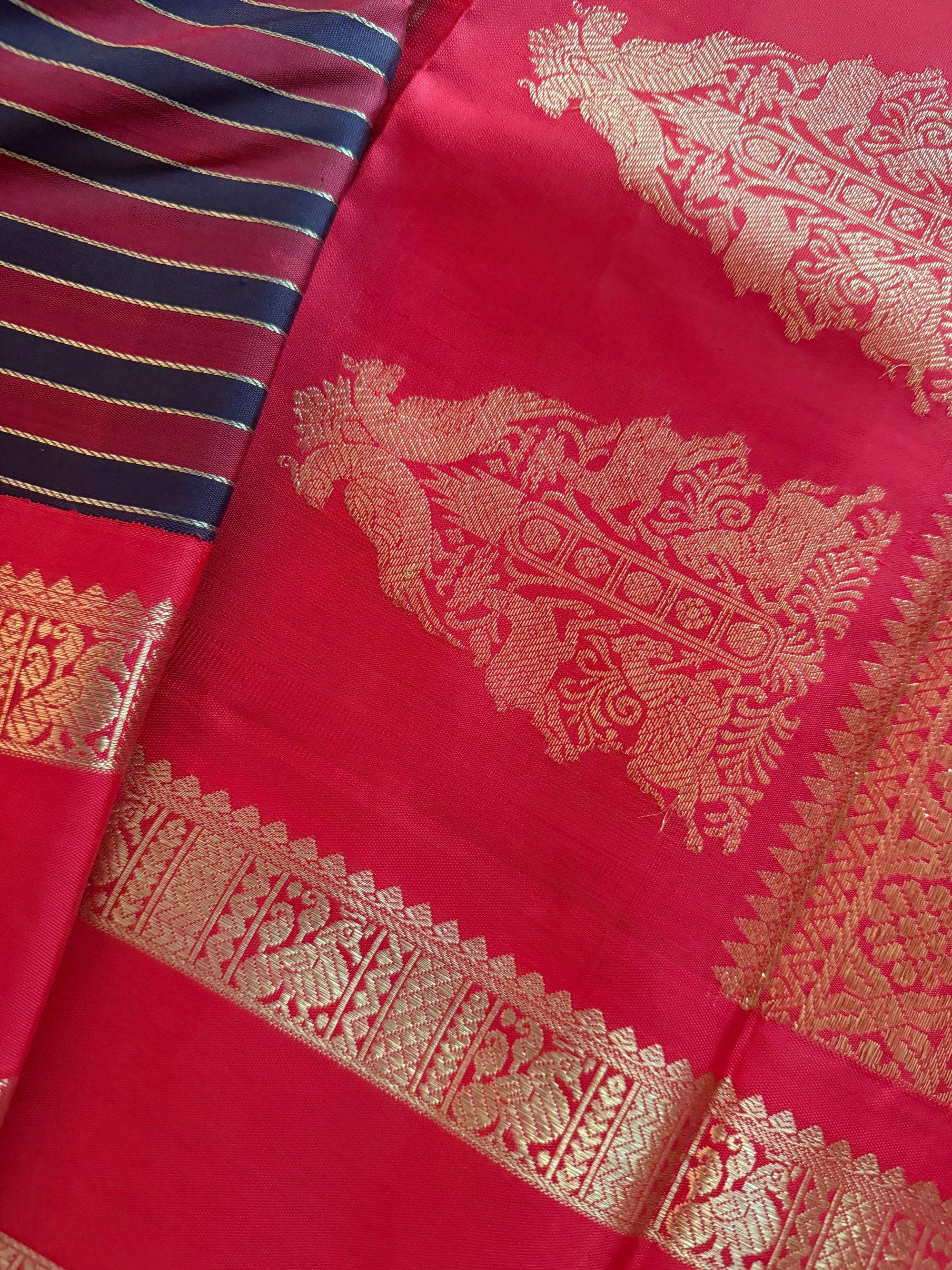 MYTHILI:  Vintage Inspired Veldhari Kanjivaram Silk