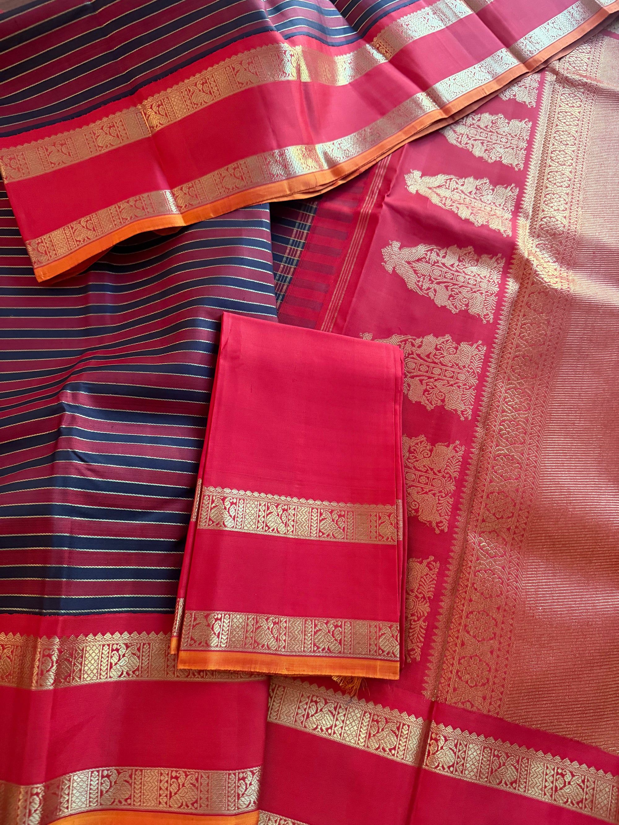 MYTHILI:  Vintage Inspired Veldhari Kanjivaram Silk