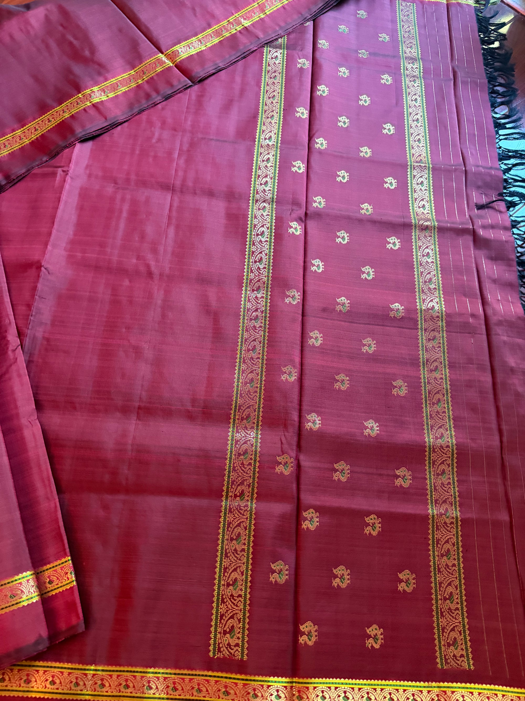 Korvai Kanjivaram  - Vintage Recreation Saree 