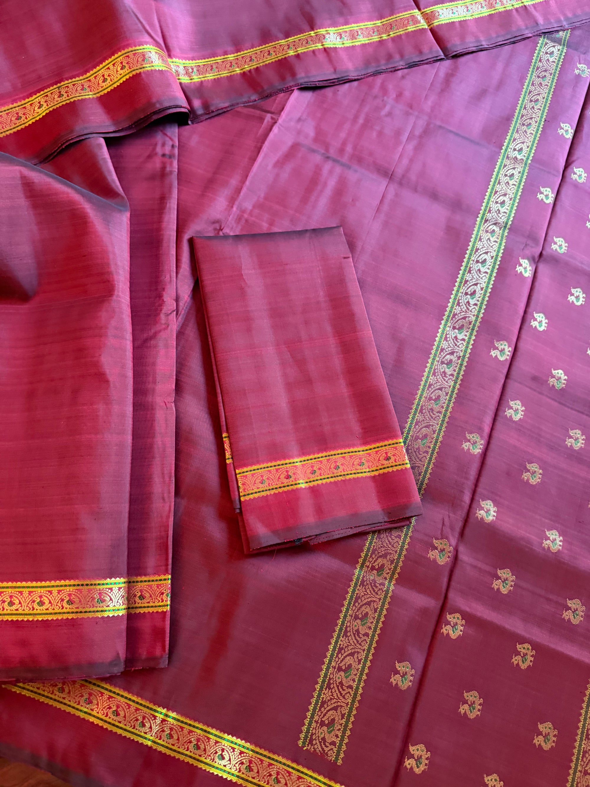 Korvai Kanjivaram  - Vintage Recreation Saree 