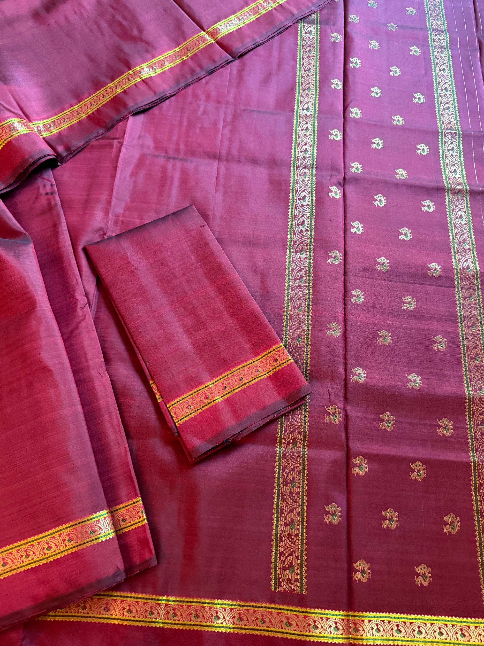 Korvai Kanjivaram  - Vintage Recreation Saree 