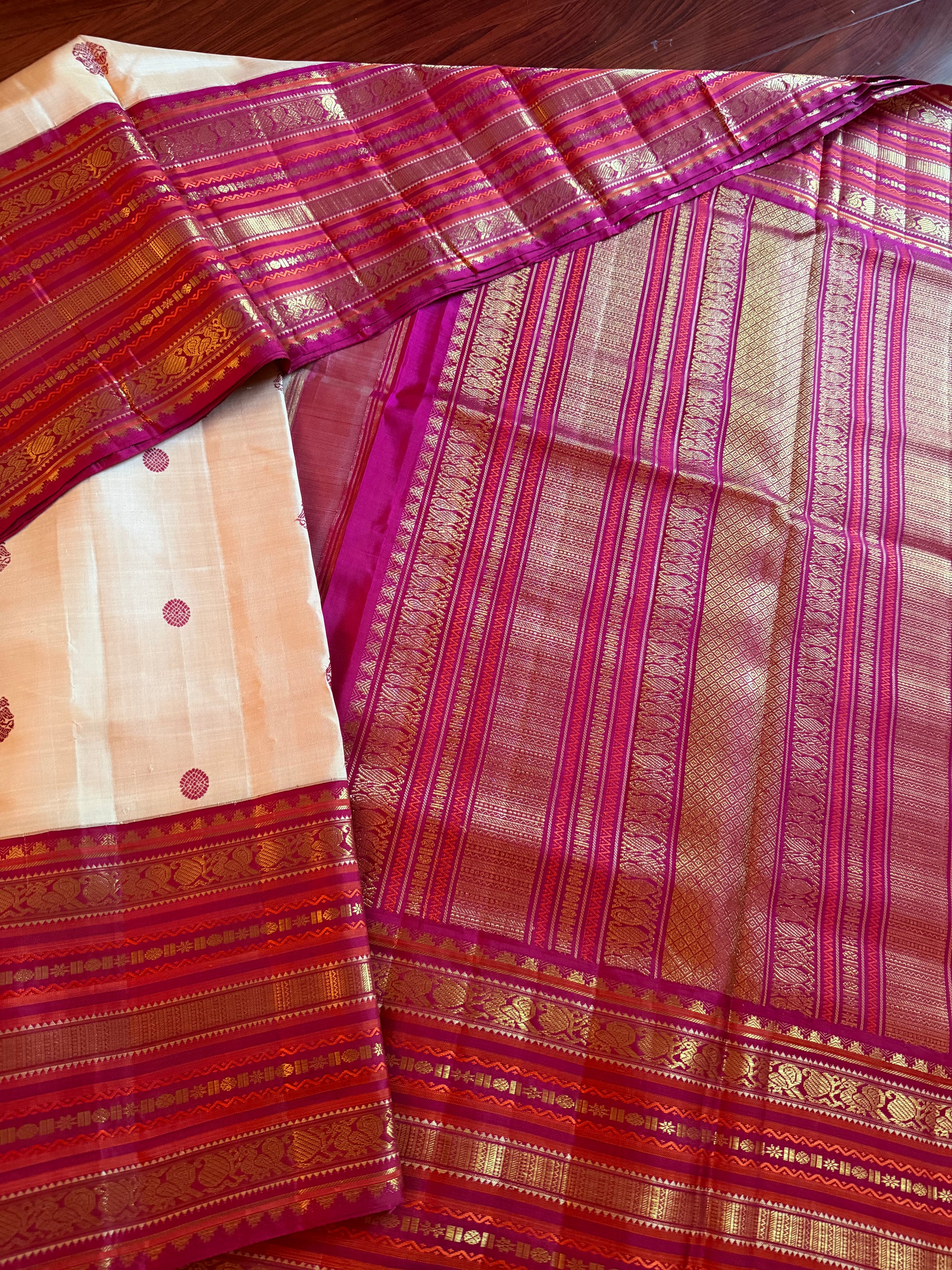 MYTHILI:  Vintage Inspired Korvai Kanjivaram