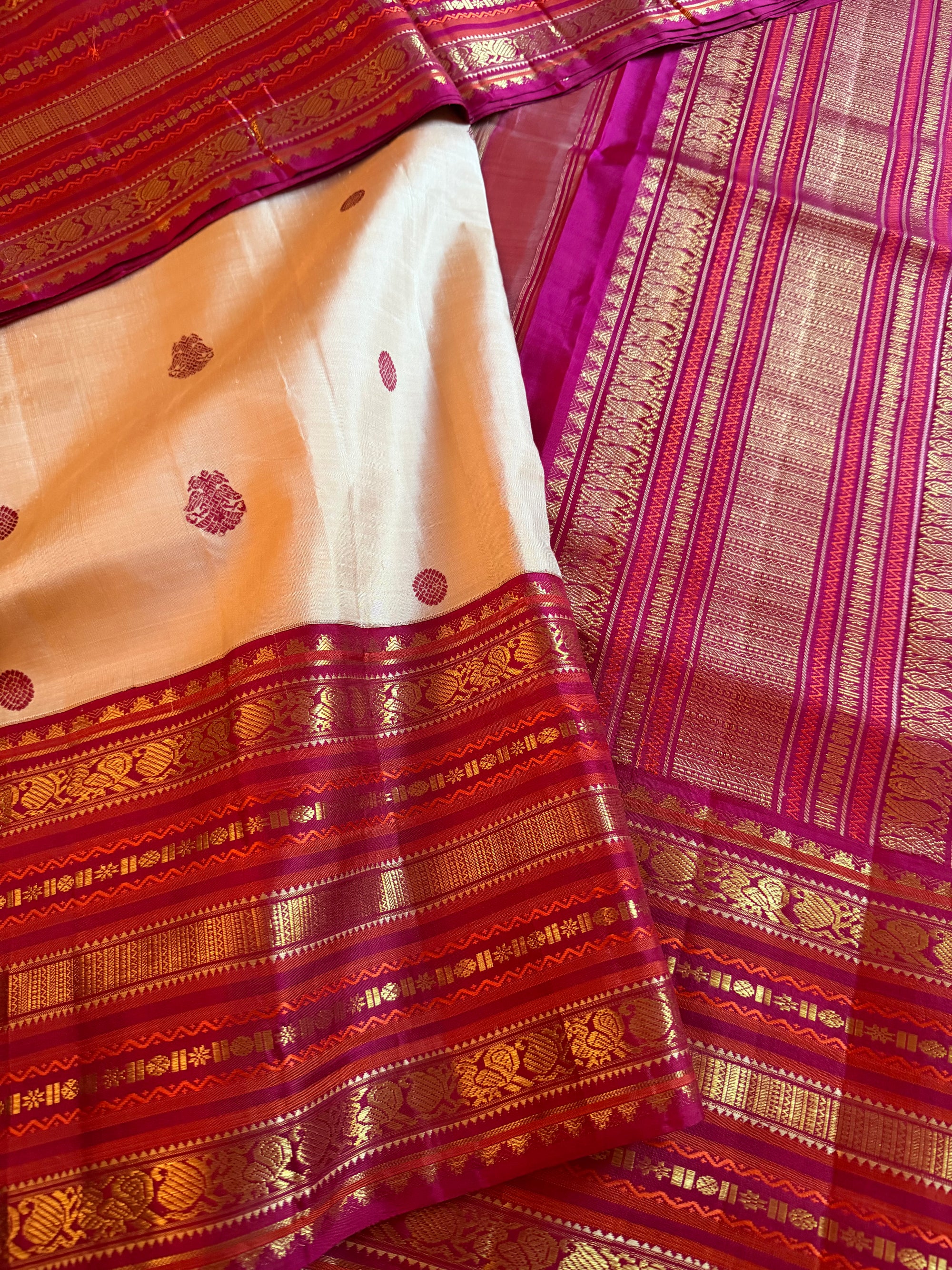 MYTHILI:  Vintage Inspired Korvai Kanjivaram