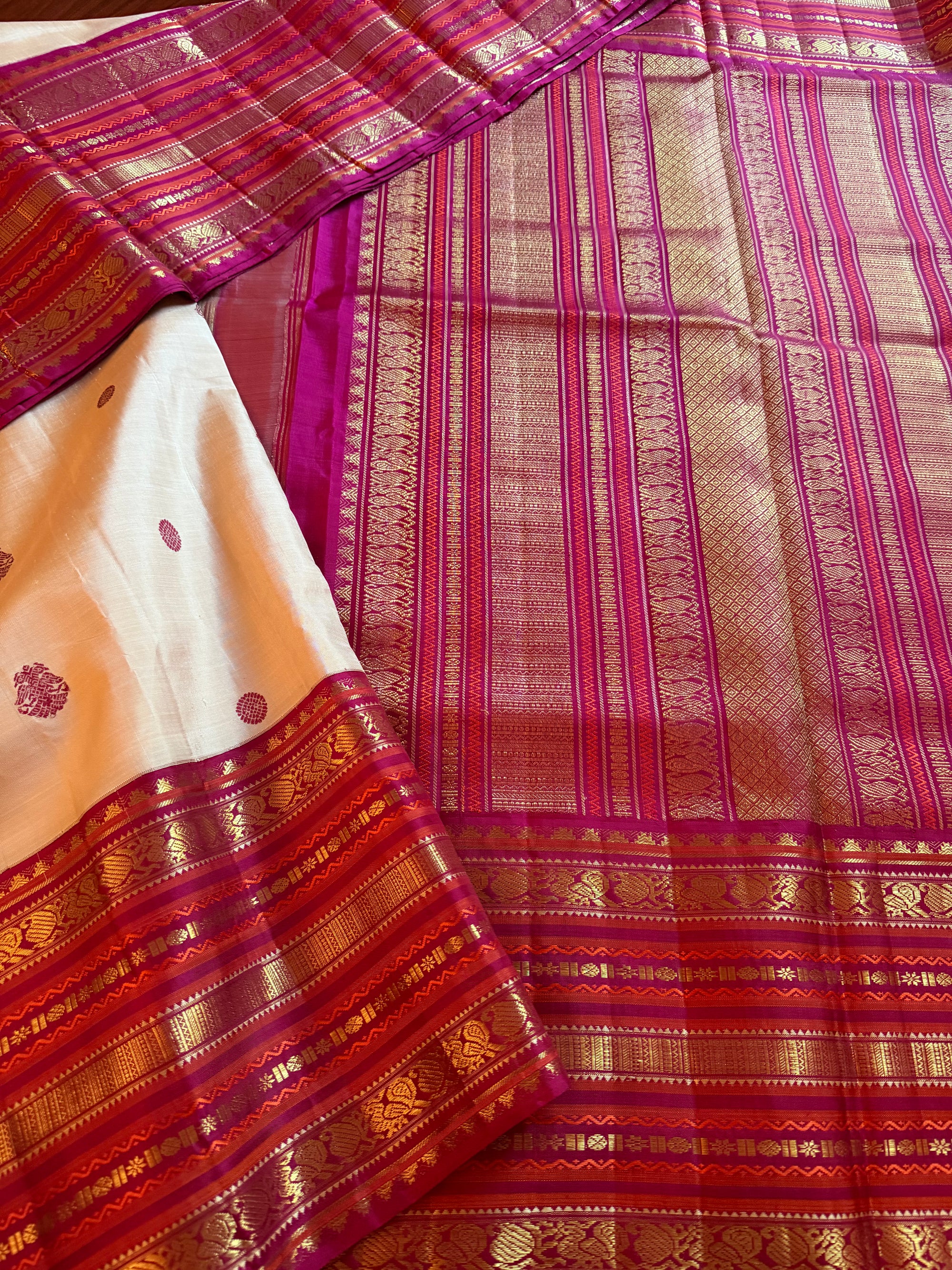MYTHILI:  Vintage Inspired Korvai Kanjivaram