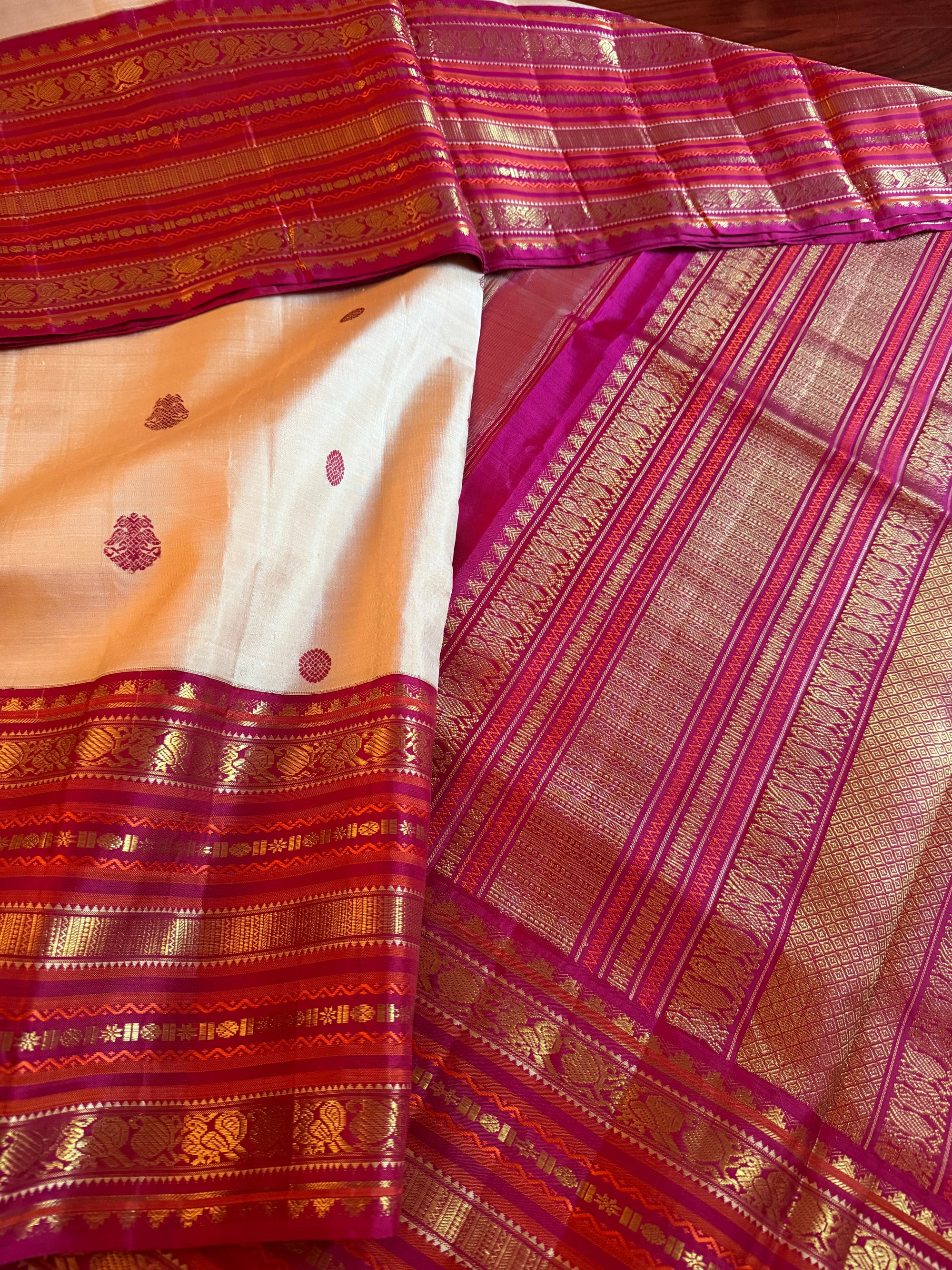 MYTHILI:  Vintage Inspired Korvai Kanjivaram