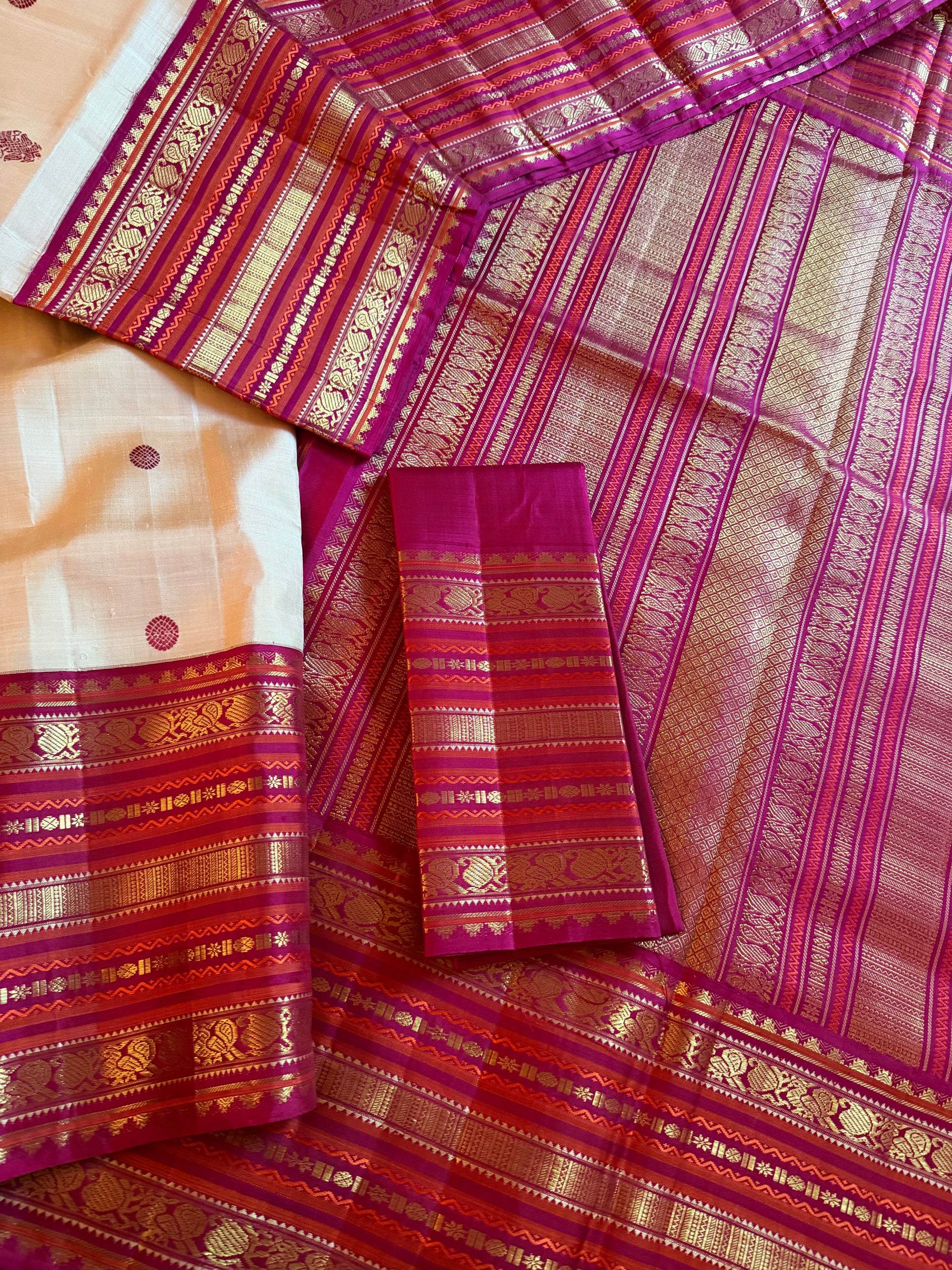 MYTHILI:  Vintage Inspired Korvai Kanjivaram