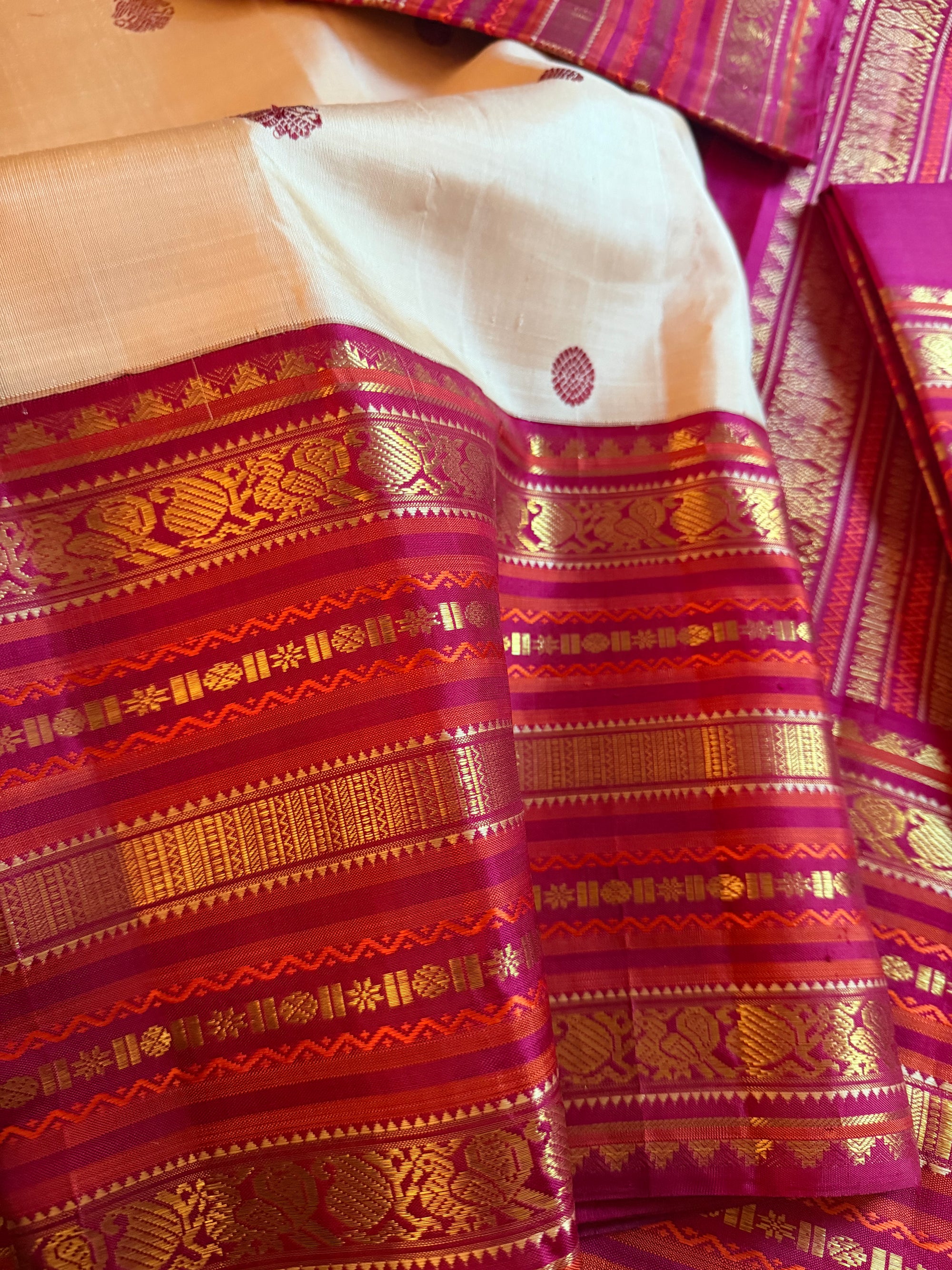MYTHILI:  Vintage Inspired Korvai Kanjivaram
