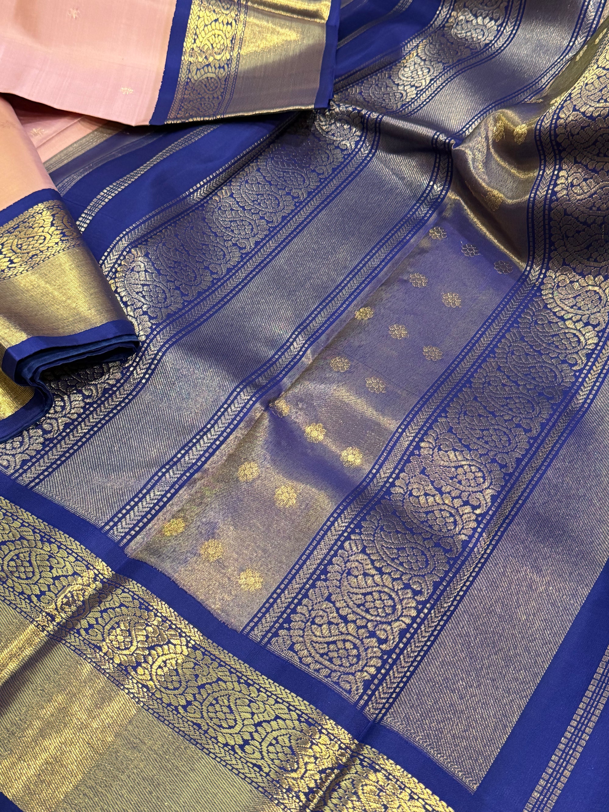 Korvai  Kanjivaram - Vintage Recreation Saree 