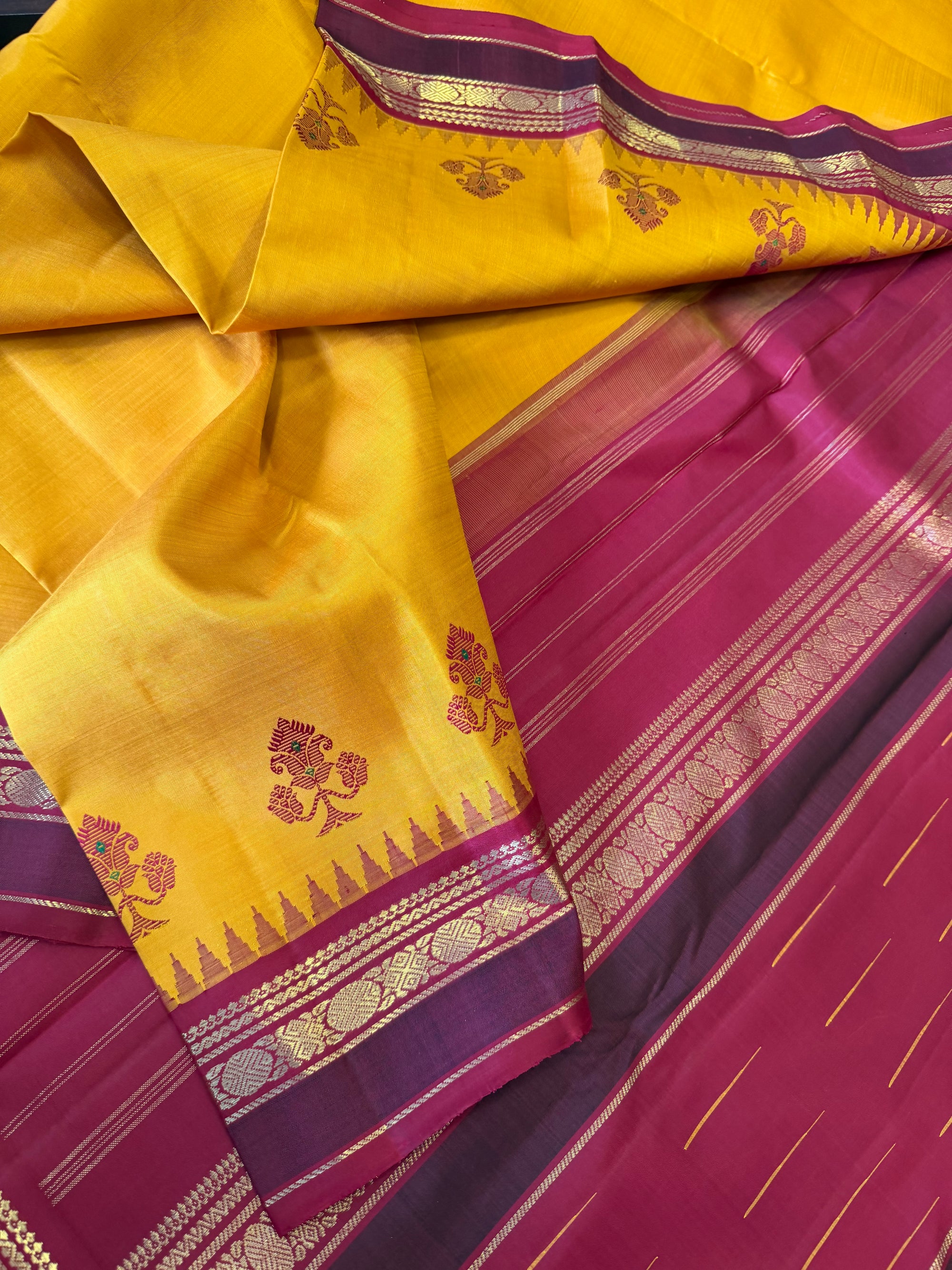 Korvai Kanjivaram  - Vintage Recreation Saree 