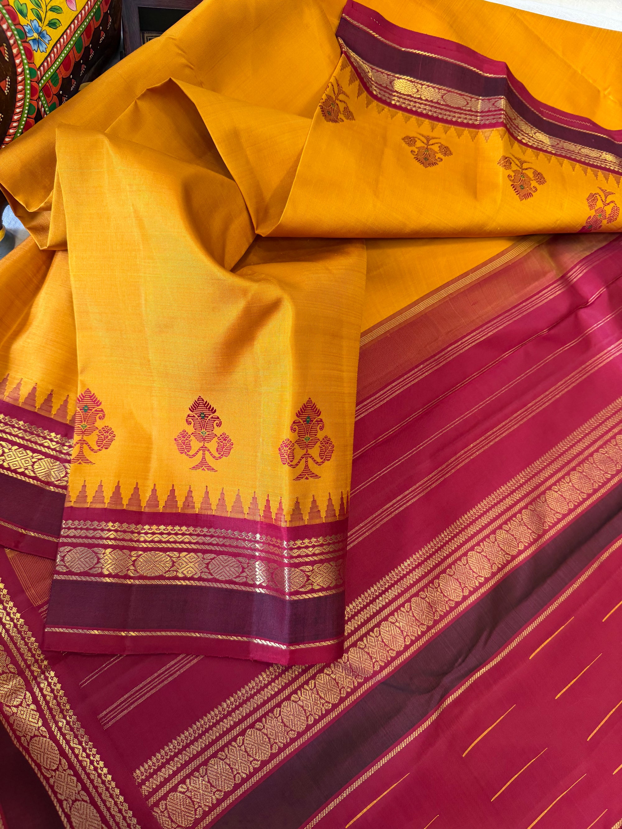 Korvai Kanjivaram  - Vintage Recreation Saree 
