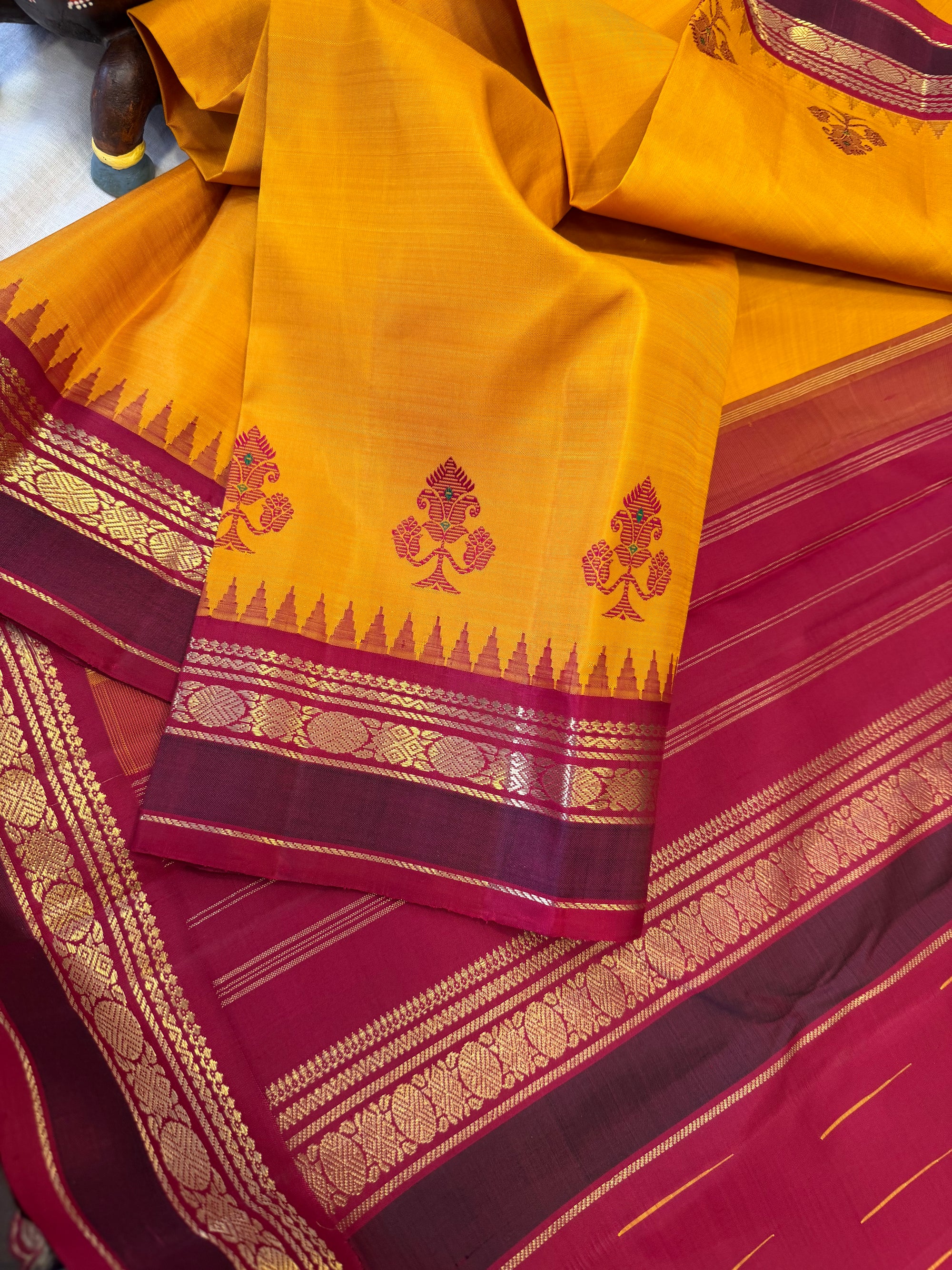 Korvai Kanjivaram  - Vintage Recreation Saree 