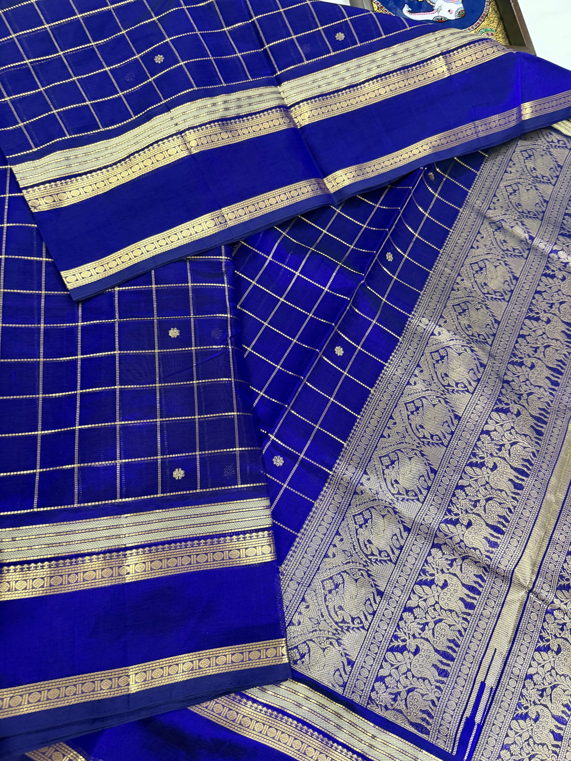 Silk Cotton :  Royal Blue