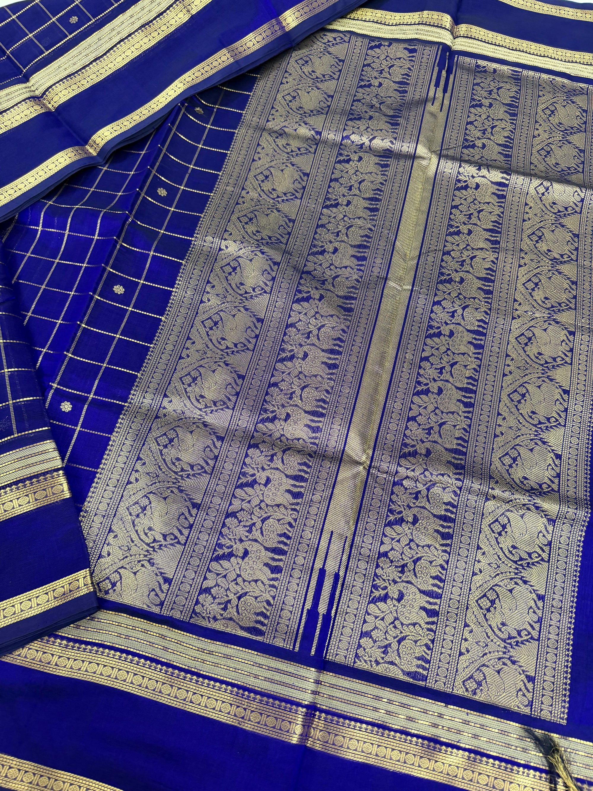Silk Cotton :  Royal Blue